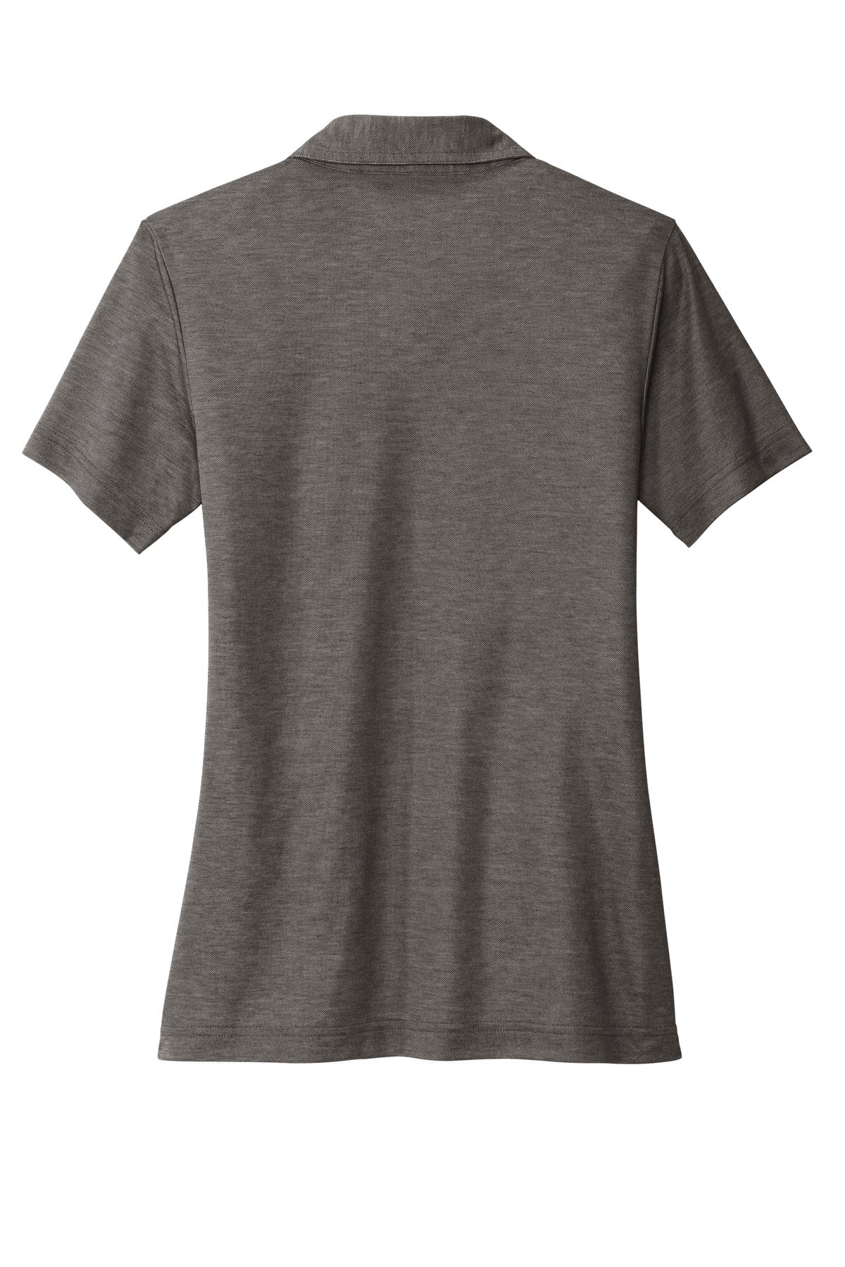 Rear View of BlkHthr TravisMathew Women's Oceanside Heather Polo TM1WW002