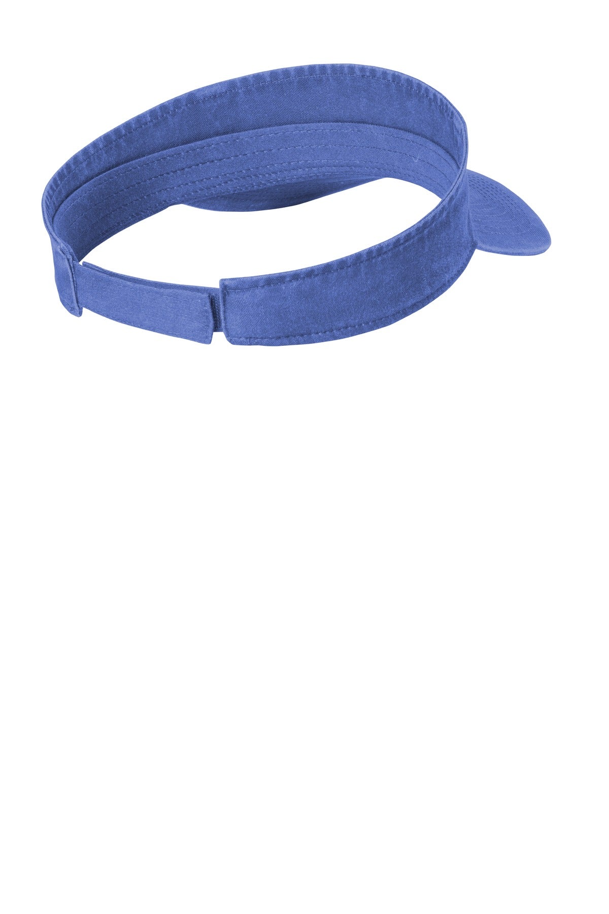 Rear View of Blue Moon Port Authority Beach Wash Visor. C944