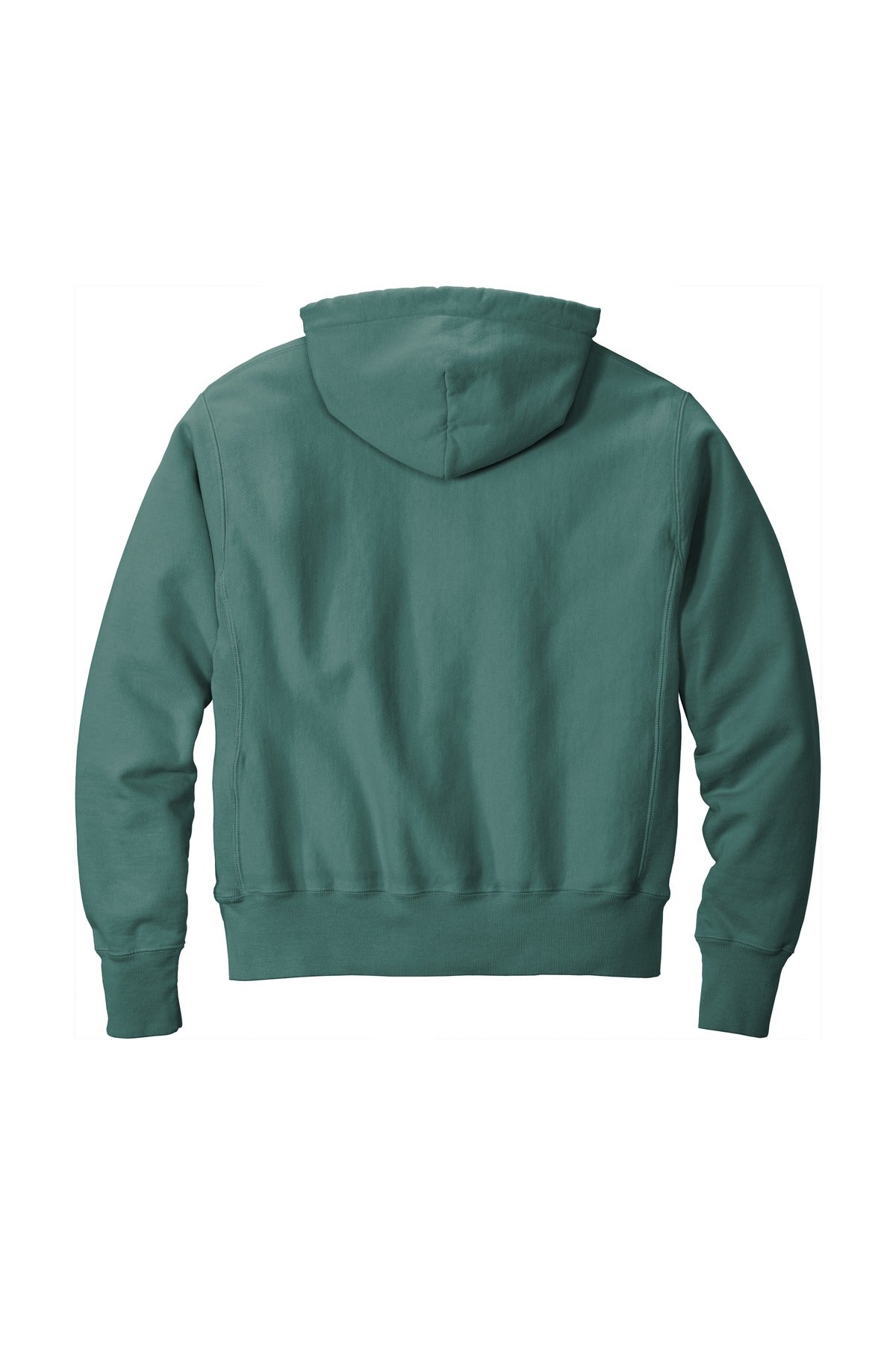 Rear View of Cactus Champion Reverse Weave Garment-Dyed Hooded Sweatshirt. GDS101