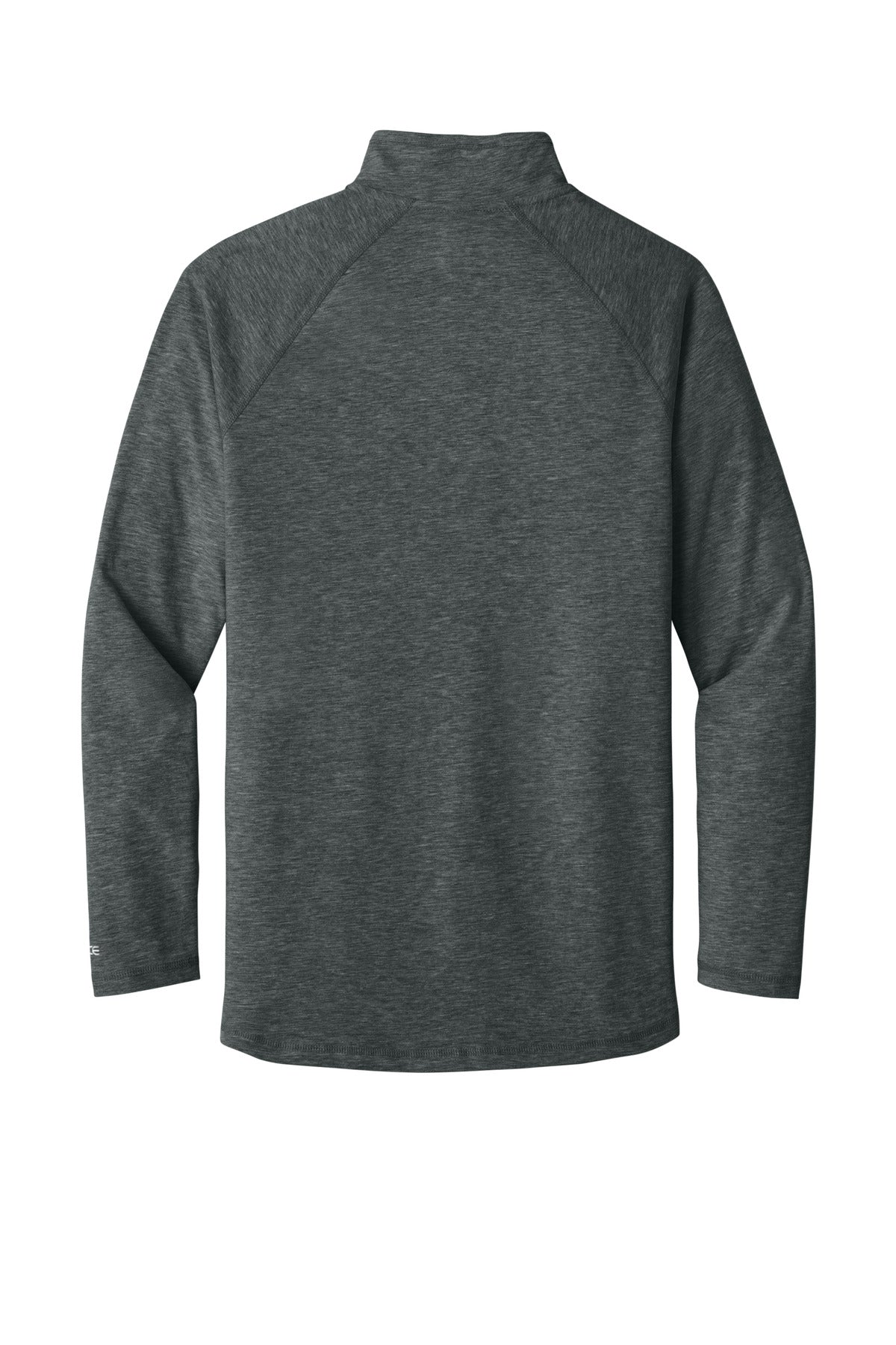 Rear View of CarbonHthr Carhartt Force 1/4-Zip Long Sleeve T-Shirt CT106660