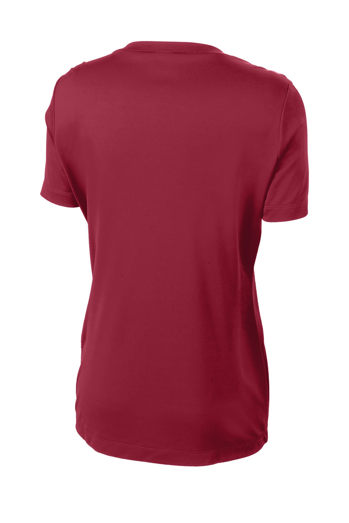 Rear View of Cardinal Sport-Tek Women's PosiCharge Competitor Tee. LST350