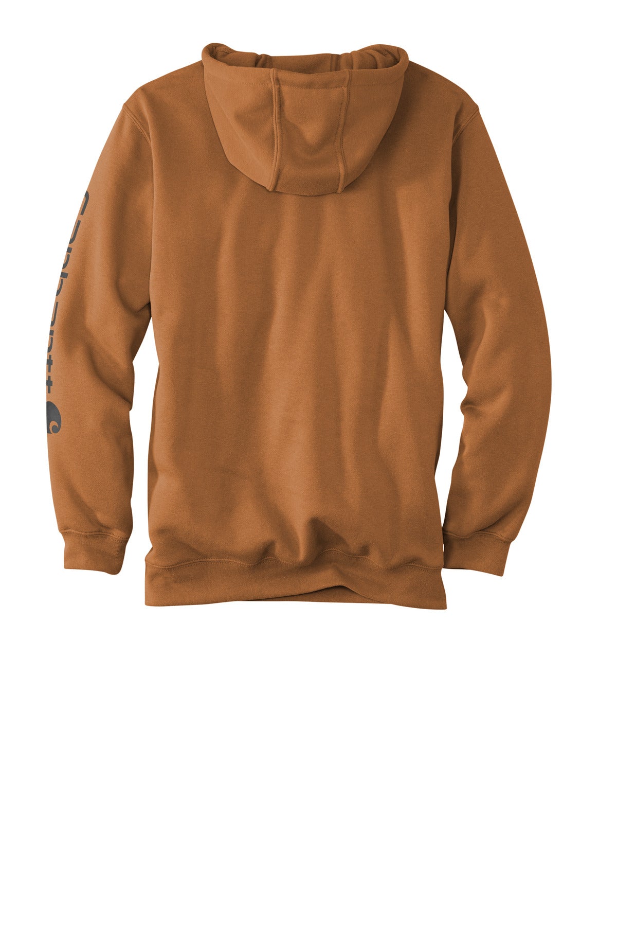 Rear View of CarharttBr Carhartt Midweight Hooded Logo Sweatshirt CTK288