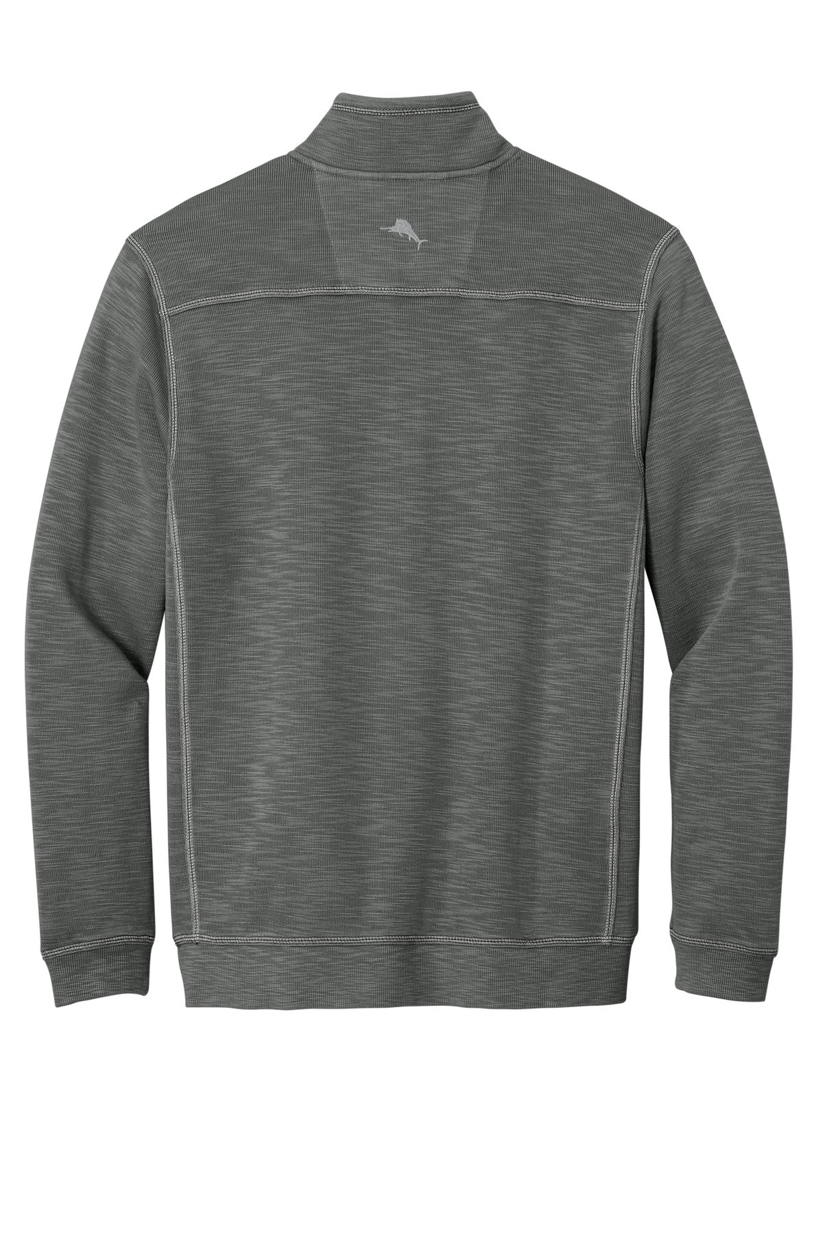 Rear View of CaveGrey Tommy Bahama Tobago Bay 1/2-Zip ST226342TB