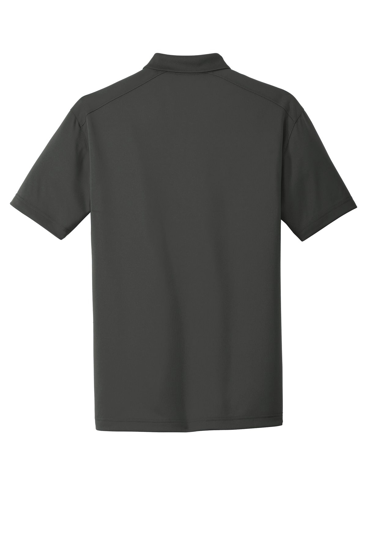 Rear View of Charcoal CornerStone Tall Select Lightweight Snag-Proof Polo TLCS418