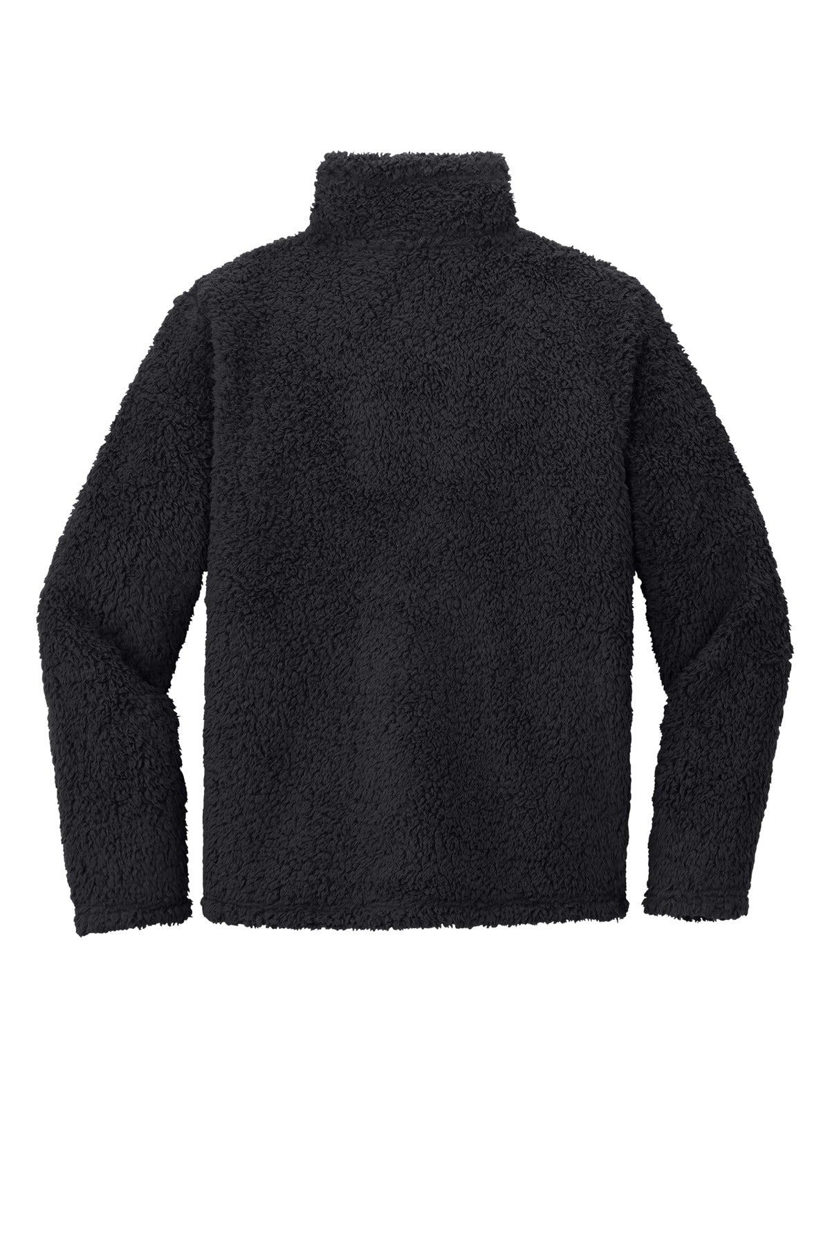 Rear View of Charcoal Port Authority Cozy 1/4-Zip Fleece F130