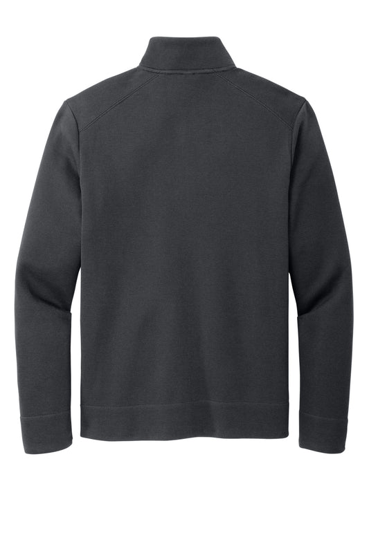 Rear View of Charcoal Port Authority Network Fleece Jacket F422