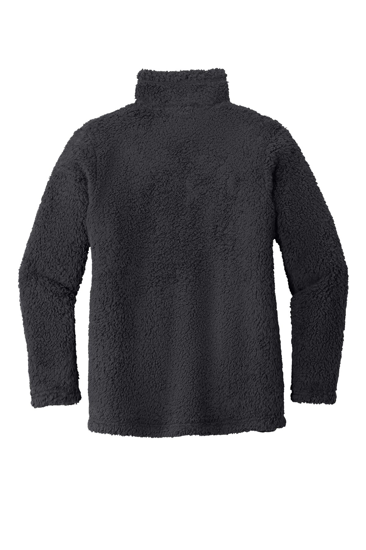 Rear View of Charcoal Port Authority Women's Cozy 1/4-Zip Fleece L130