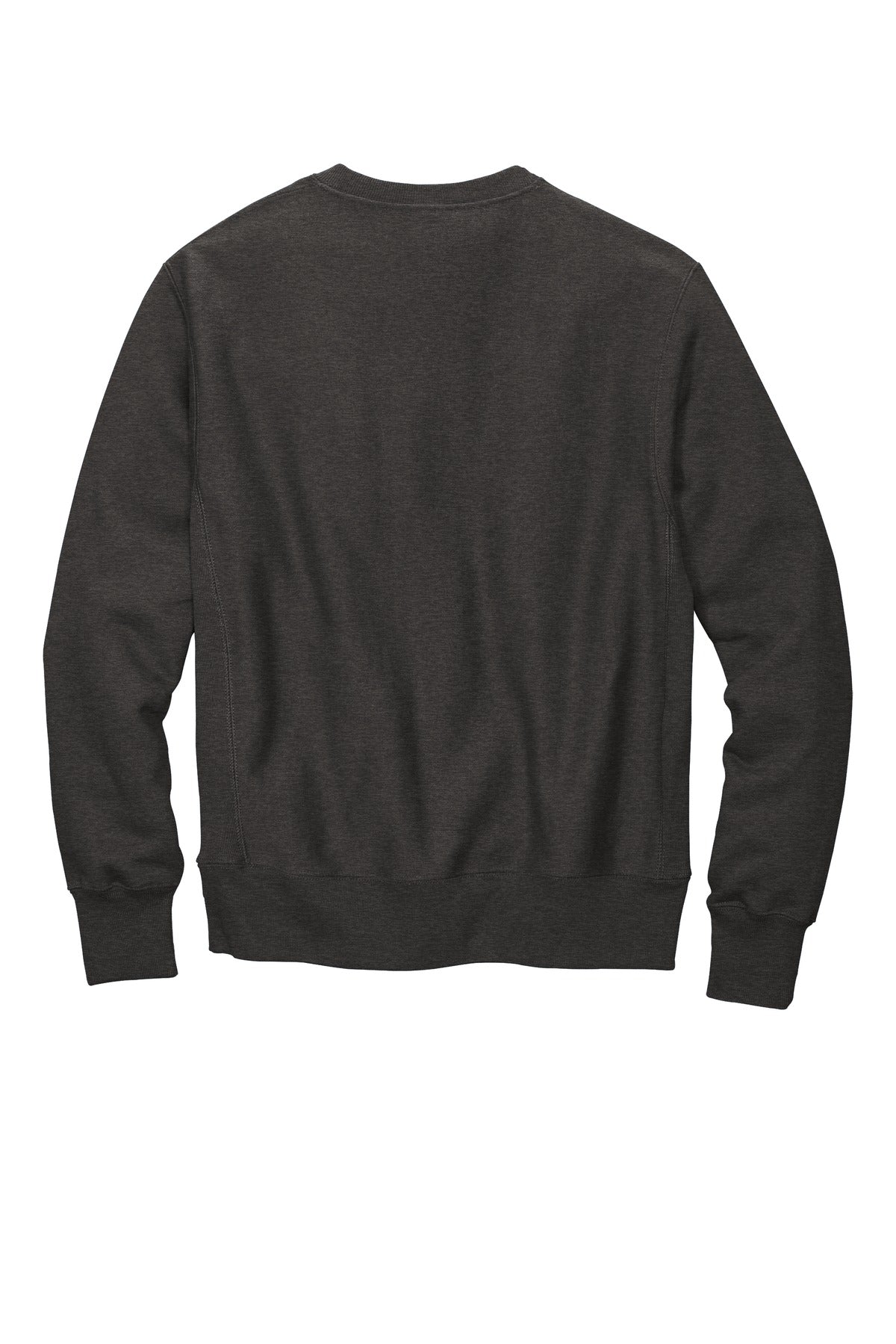 Rear View of CharcoalHt Champion Reverse Weave Crewneck Sweatshirt S149