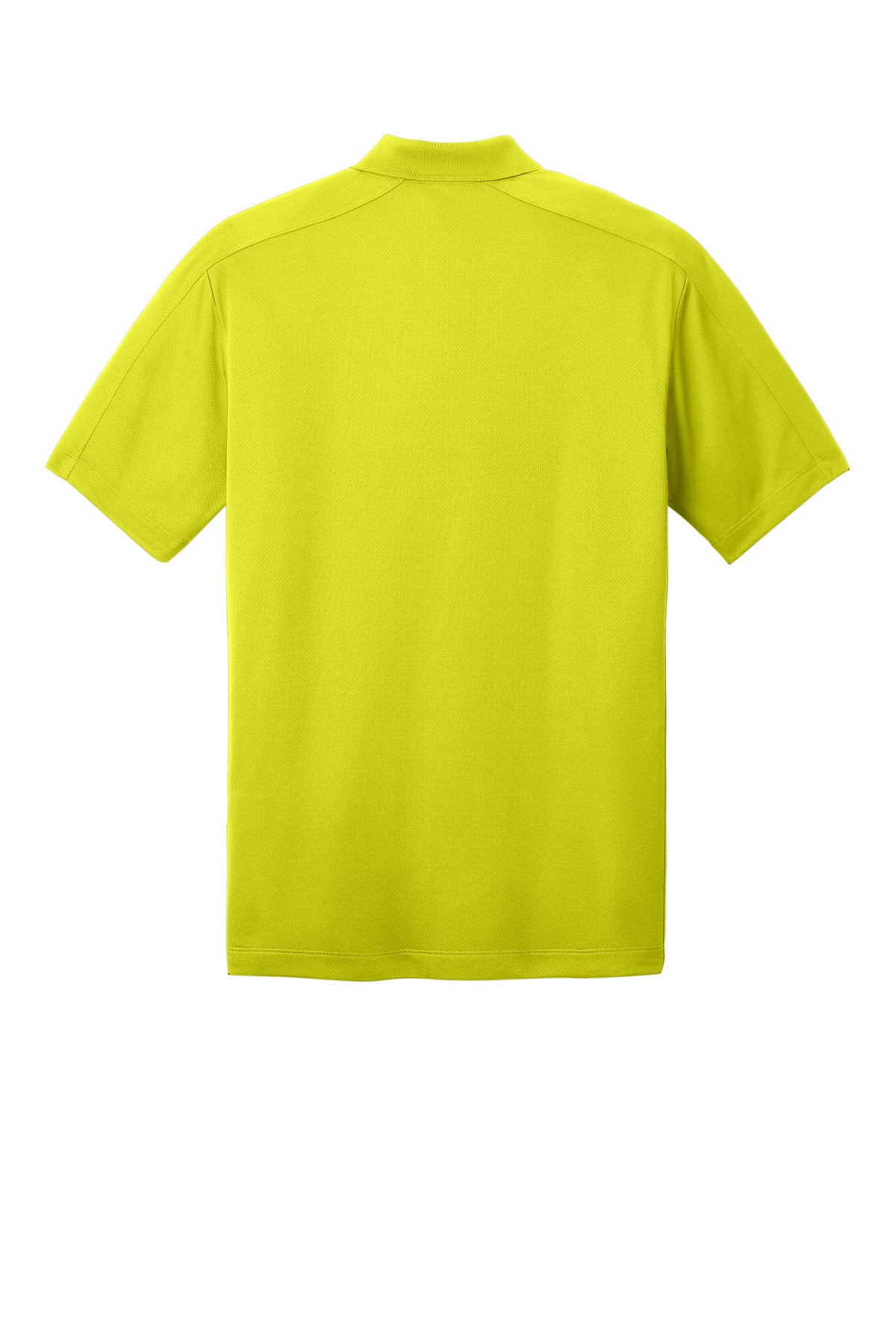 Rear View of Citron Port Authority Diamond Jacquard Polo. K569
