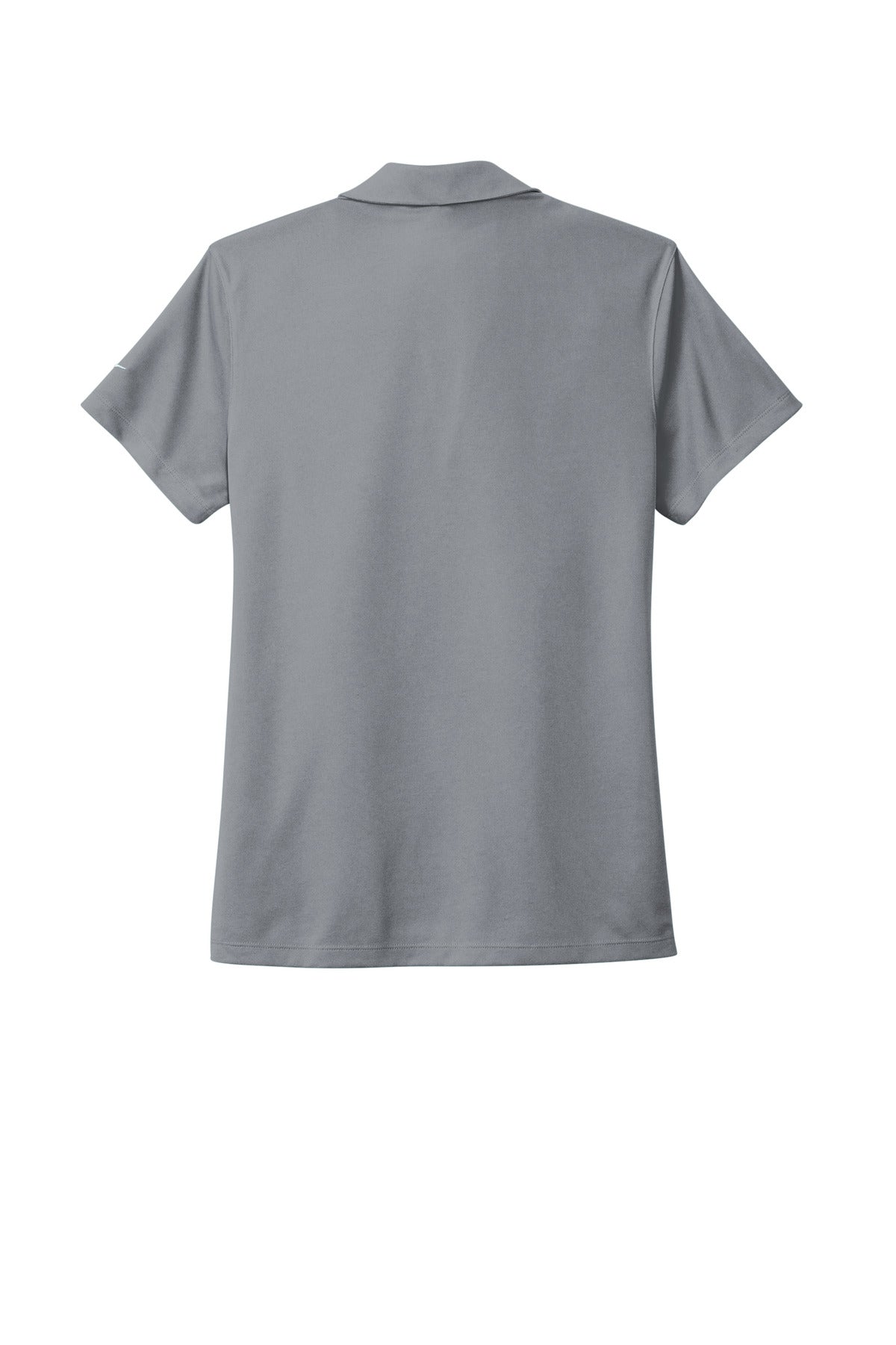 Rear View of CoolGrey Nike Women's Dri-FIT Micro Pique 2.0 Polo NKDC1991