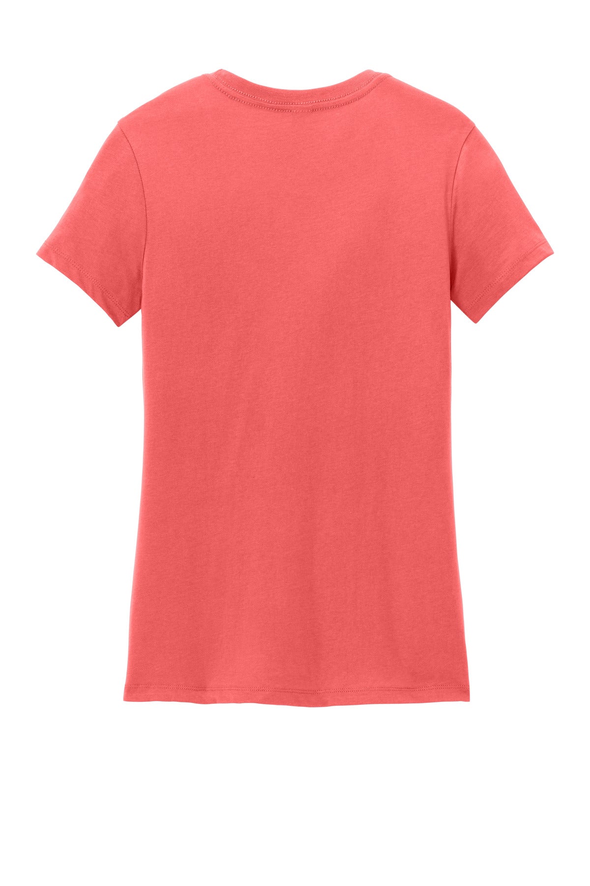 Rear View of Coral District Women's Perfect Weight Tee. DM104L
