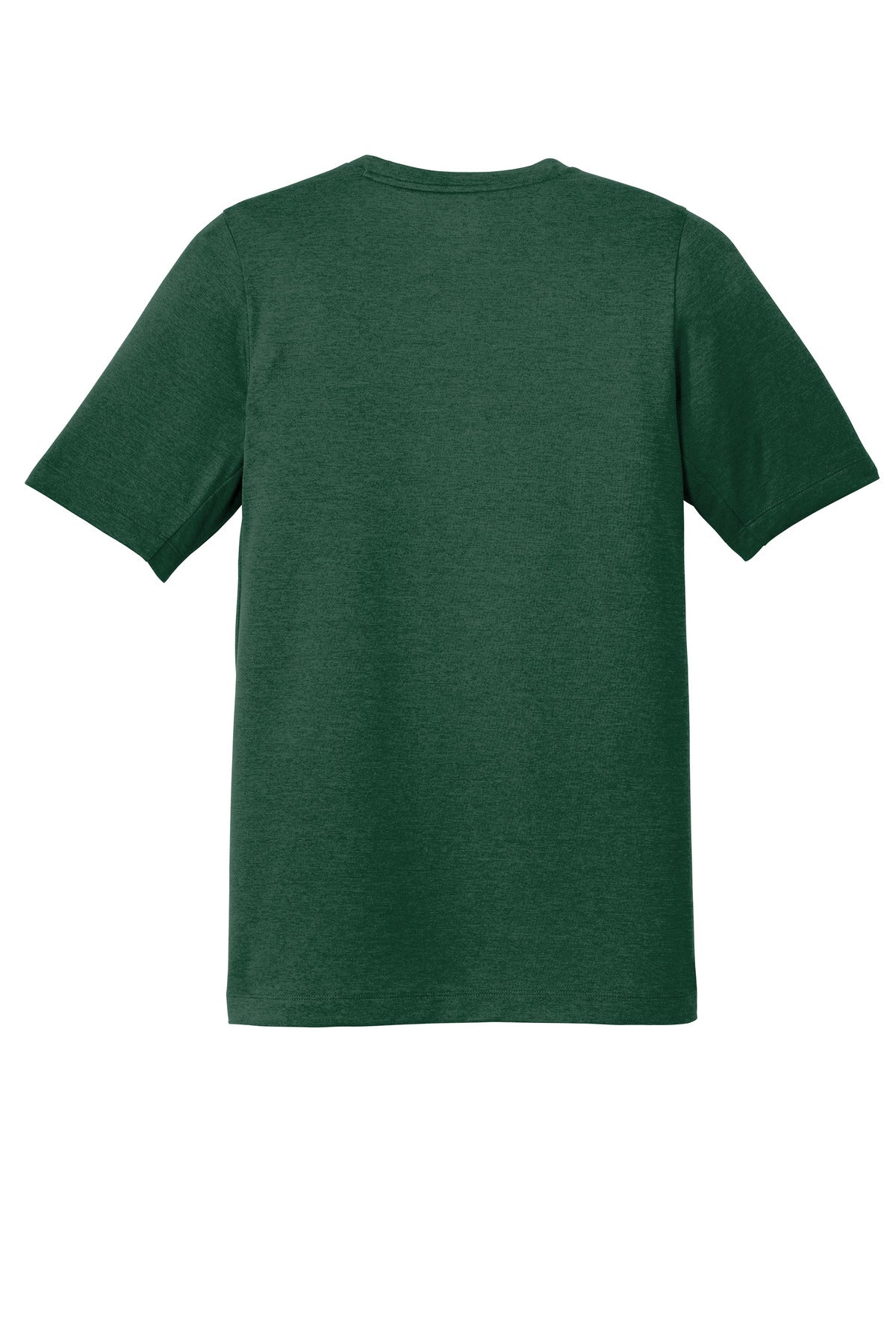 Rear View of Dark Green New Era Series Performance Crew Tee. NEA200