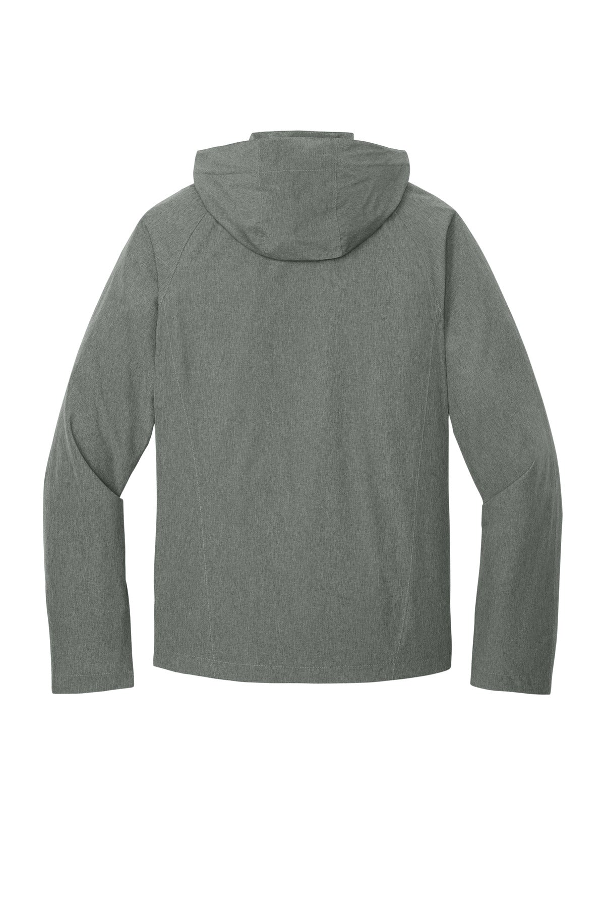 Rear View of Dark Grey Hthr Port Authority Torrent Waterproof Jacket. J333