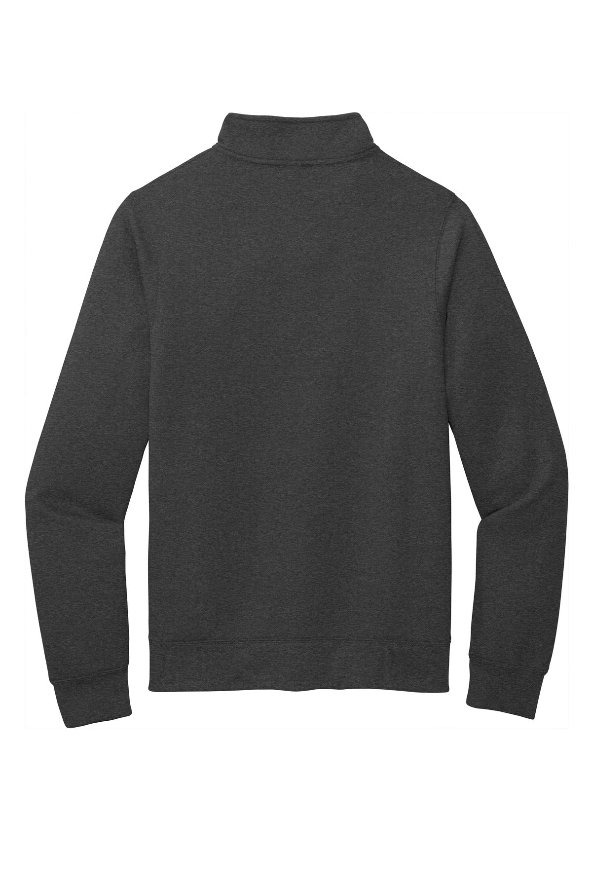 Rear View of Dark Hthr Grey Port & Company Core Fleece Cadet Full-Zip Sweatshirt PC78FZ