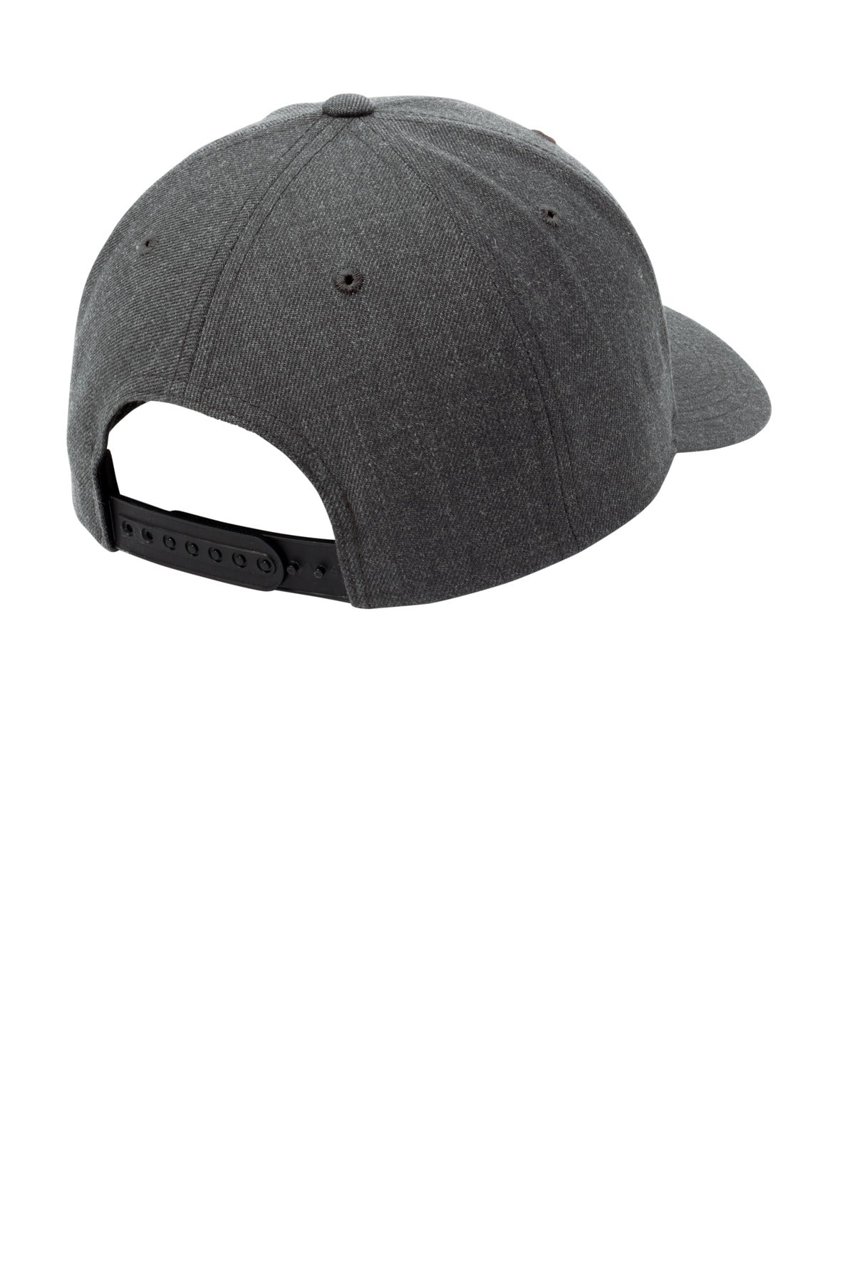 Rear View of Dark Hthr Grey Sport-Tek YP Classics Curve Bill Snapback Cap. STC43