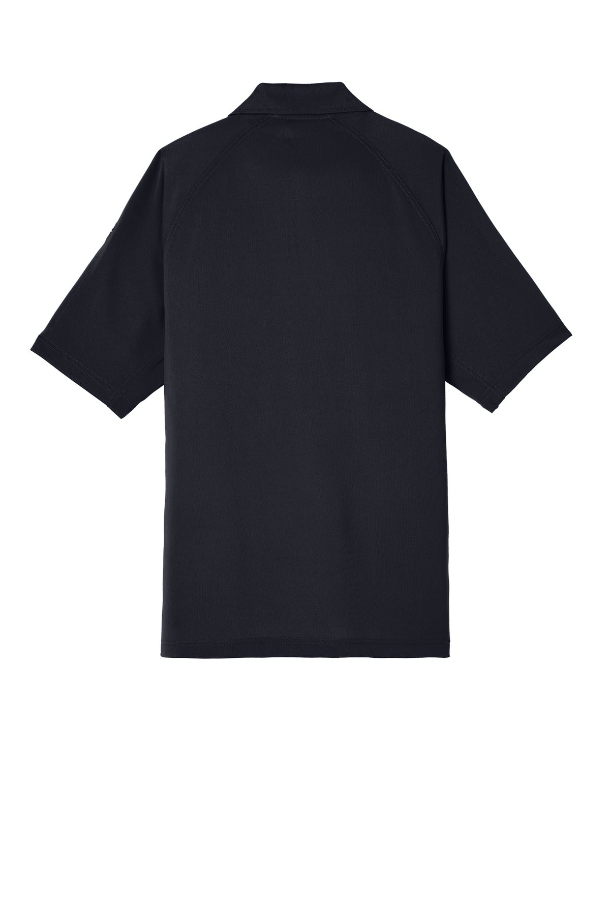 Rear View of Dark Navy CornerStone Select Lightweight Snag-Proof Tactical Polo. CS420