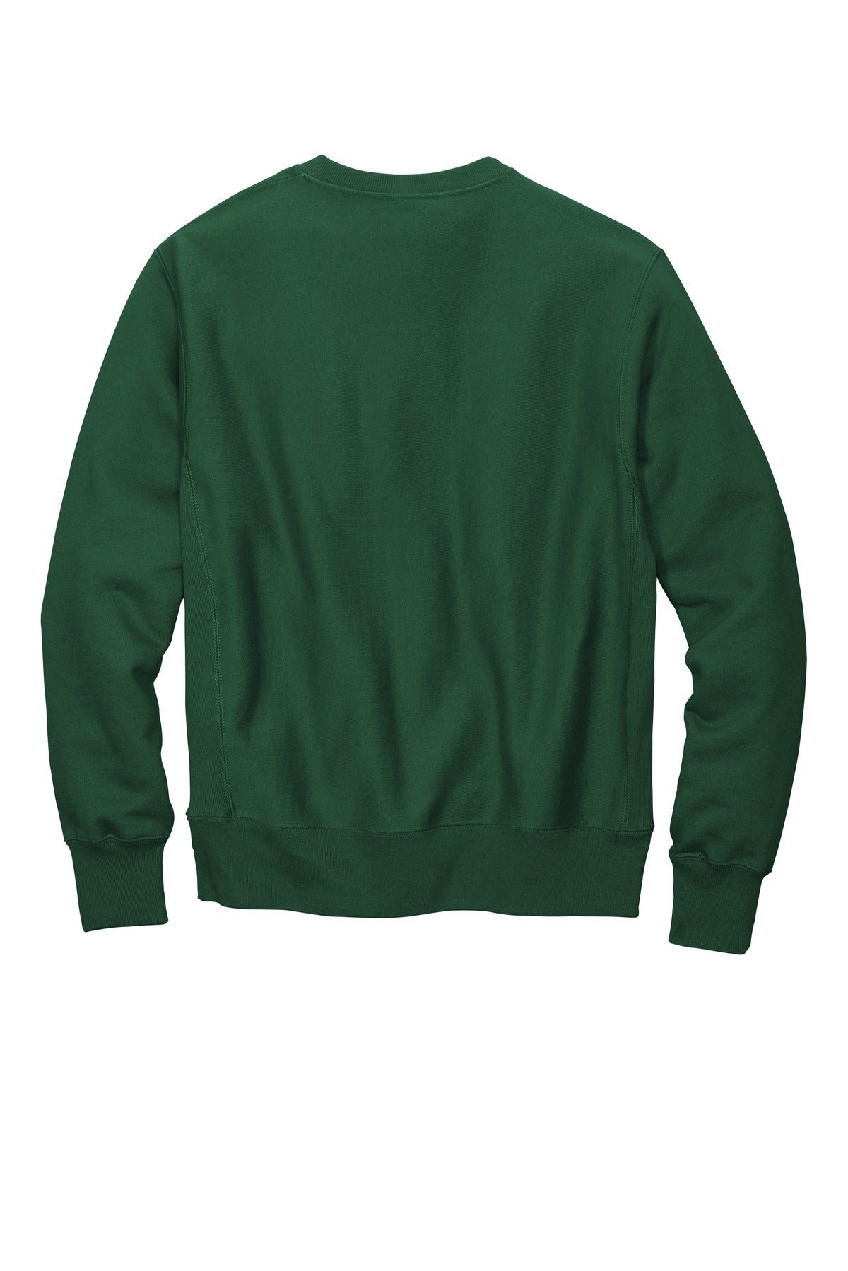 Rear View of DarkGreen Champion Reverse Weave Crewneck Sweatshirt S149
