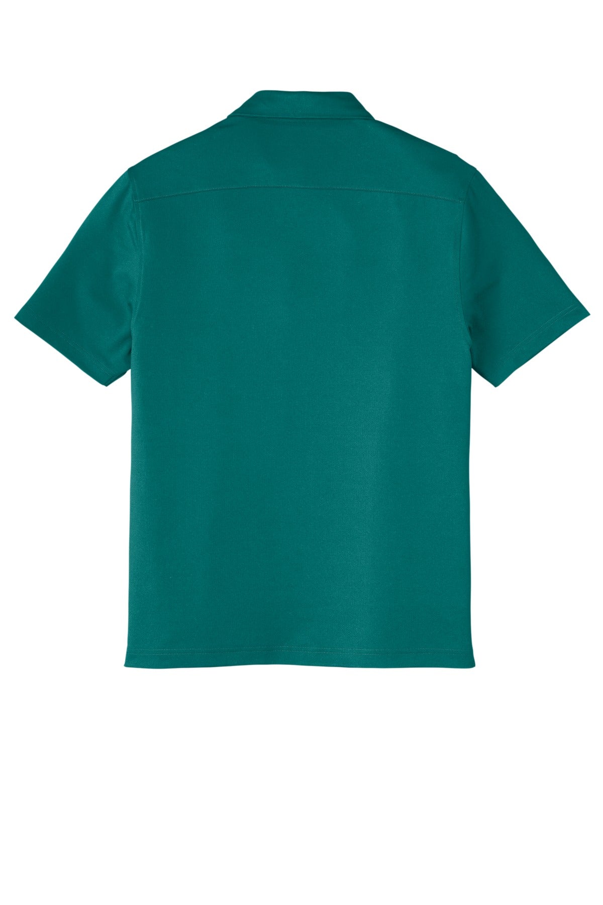 Rear View of DarkTeal Port Authority City Stretch PoloK682