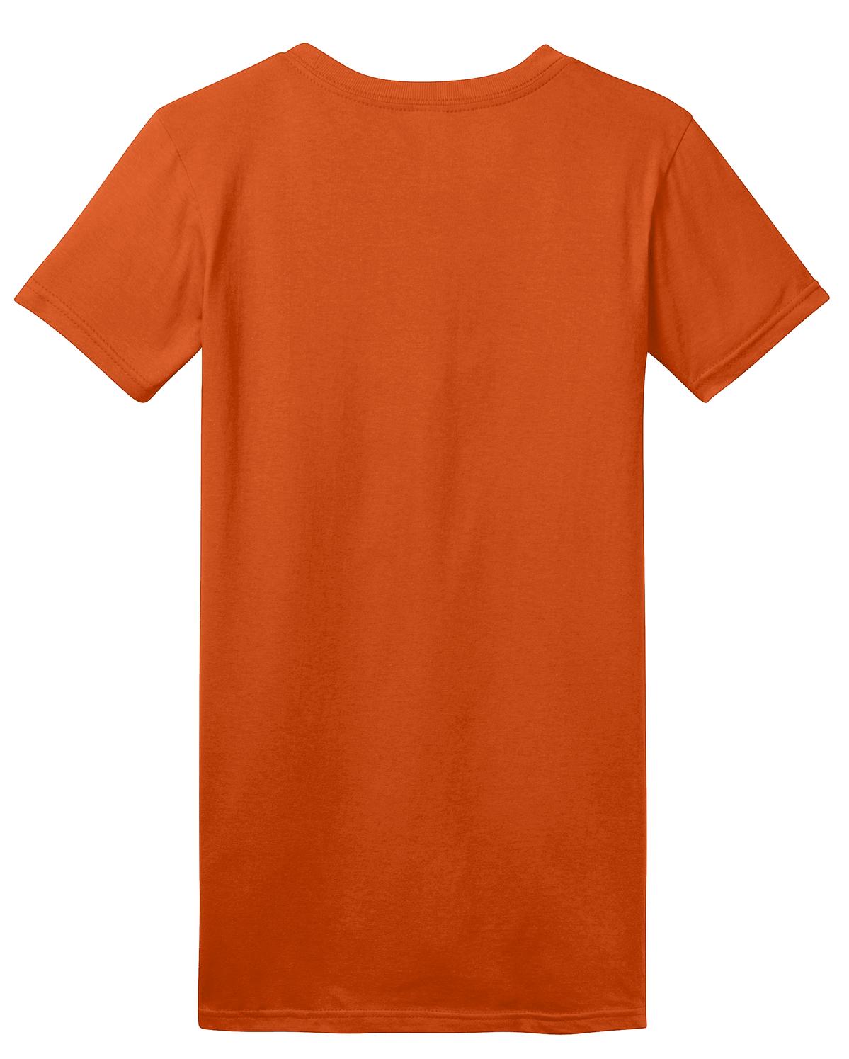 Rear View of Deep Orange District Women's Fitted The Concert Tee DT5001