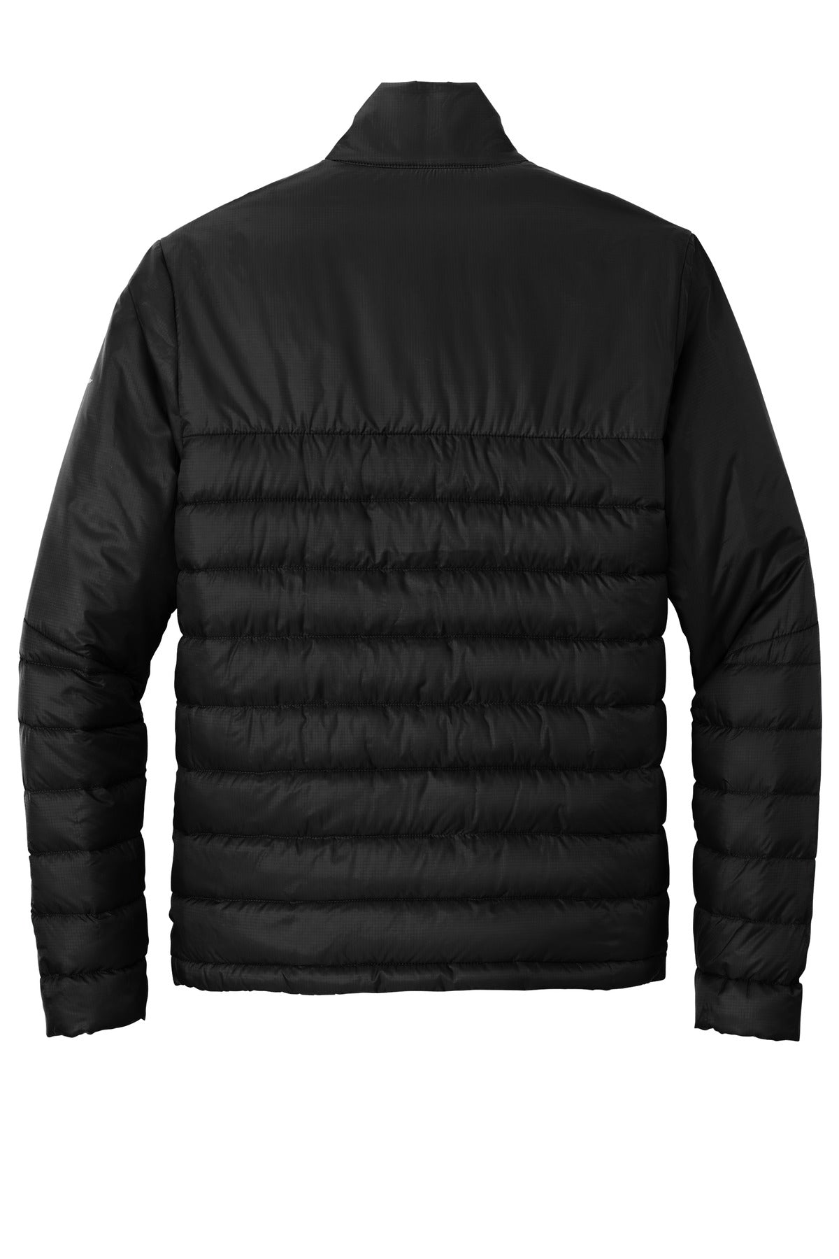 Rear View of DeepBlack Eddie Bauer Quilted Jacket EB510