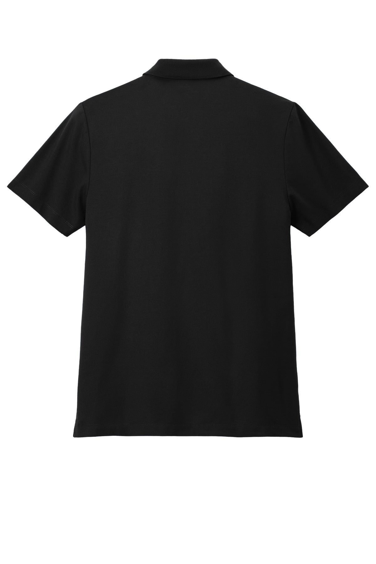 Rear View of DeepBlack Mercer+Mettle Stretch Pique Polo MM1004