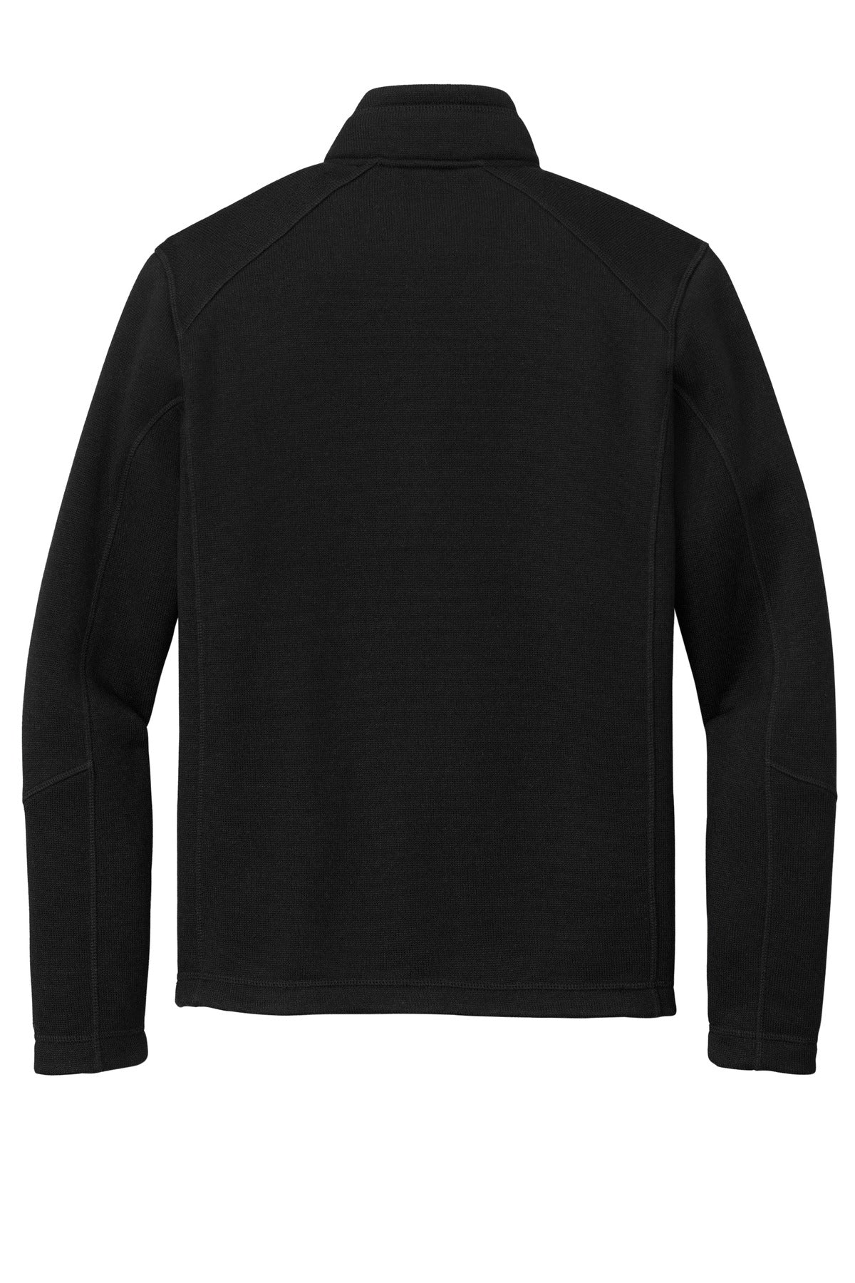 Rear View of DeepBlack Port Authority Arc Sweater Fleece 1/4-Zip F426