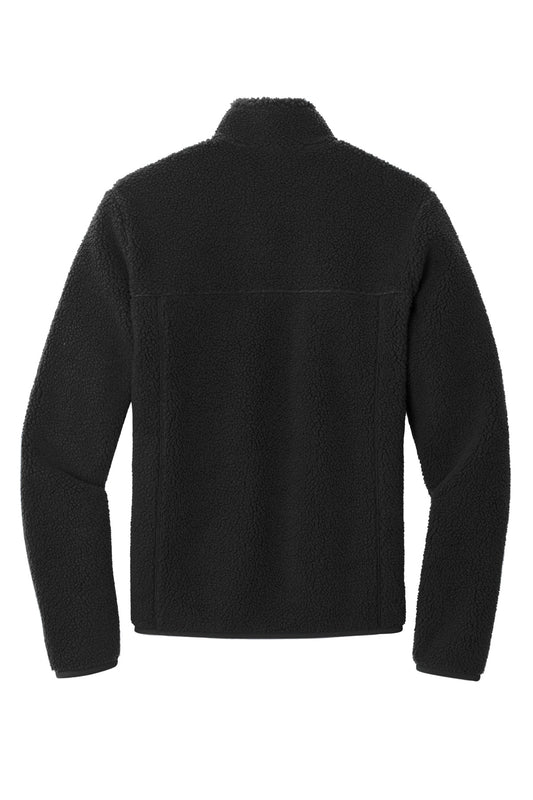 Rear View of DeepBlack Port Authority Camp Fleece Snap Pullover F140