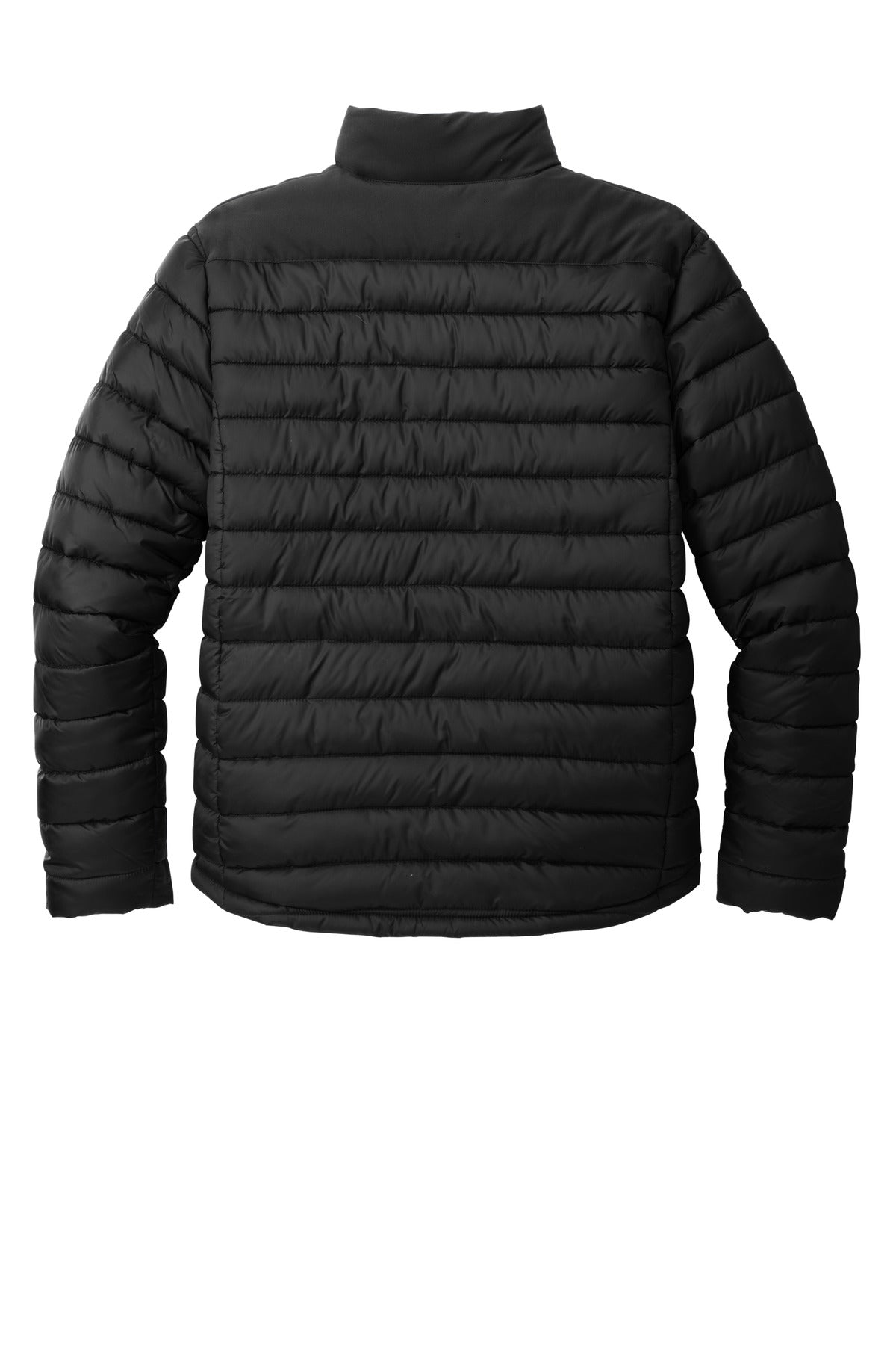 Rear View of DeepBlack Port Authority Horizon Puffy Jacket J364