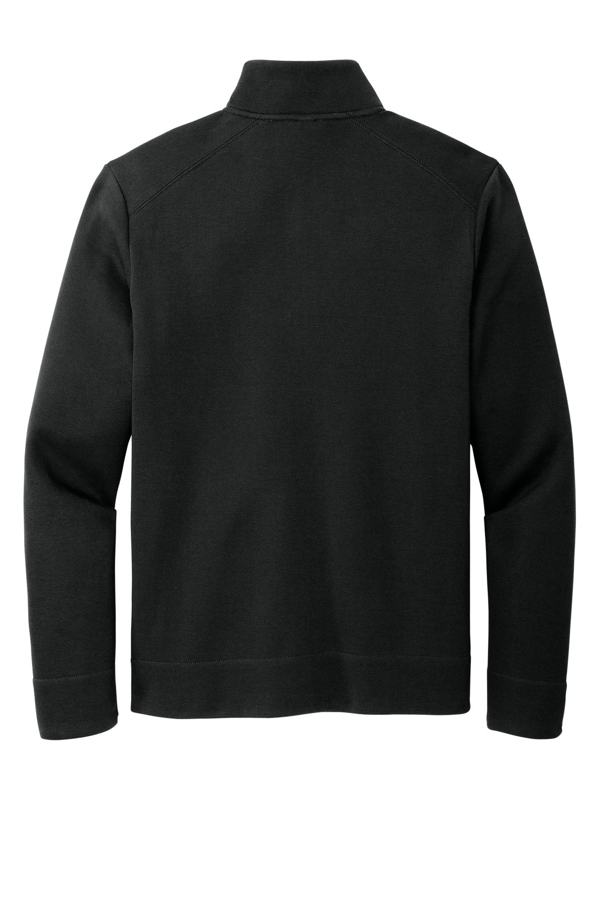 Rear View of DeepBlack Port Authority Network Fleece Jacket F422