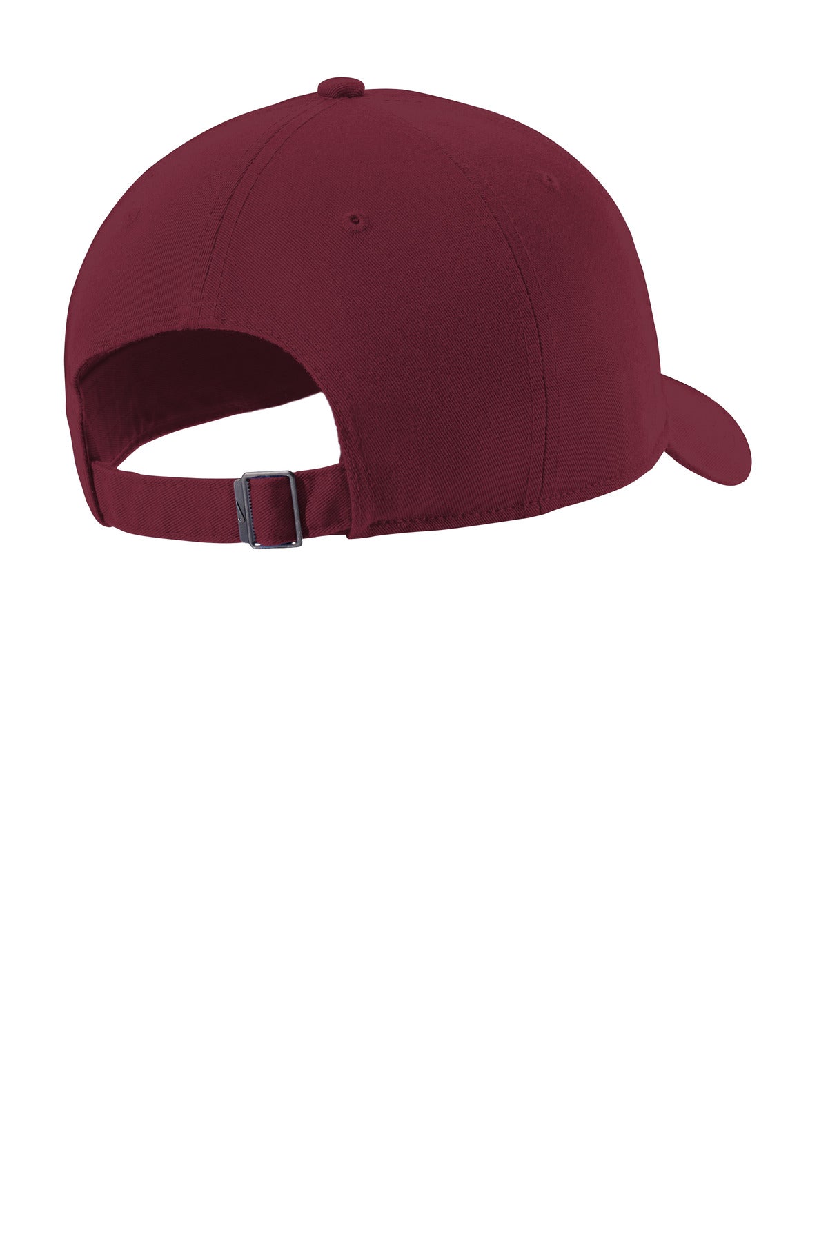 Rear View of DeepMaroon Nike Heritage Cotton Twill Cap NKFB5677