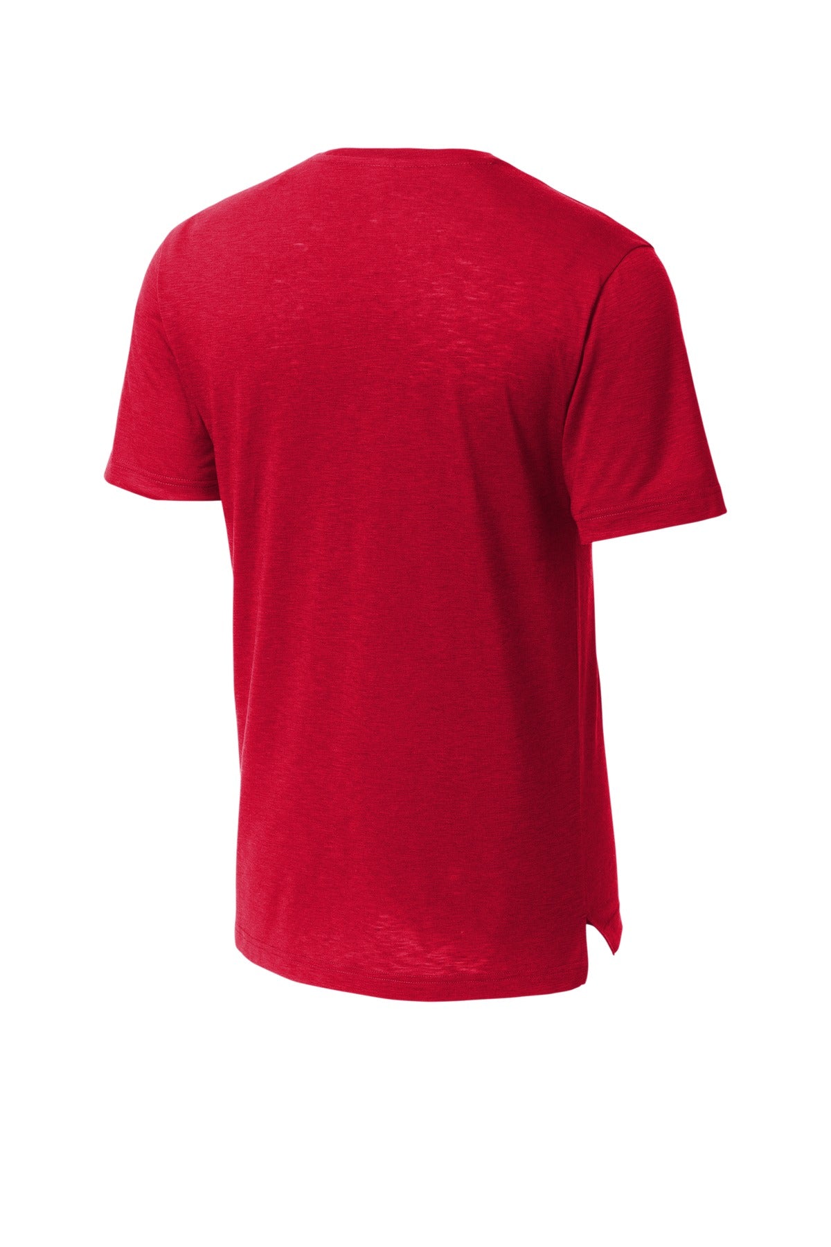 Rear View of DeepRed Sport-Tek PosiCharge Strive Tee. ST430