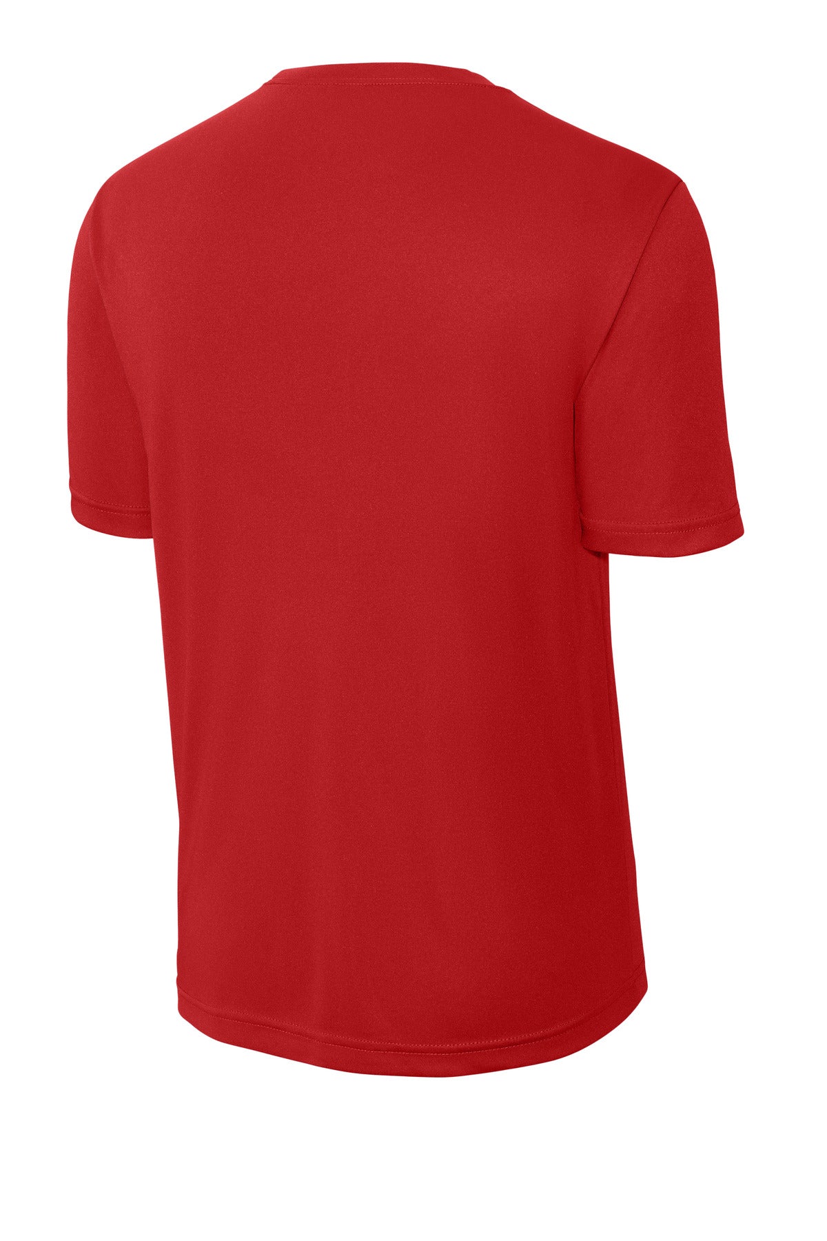 Rear View of DeepRed Sport-Tek Tall PosiCharge Competitor Tee. TST350