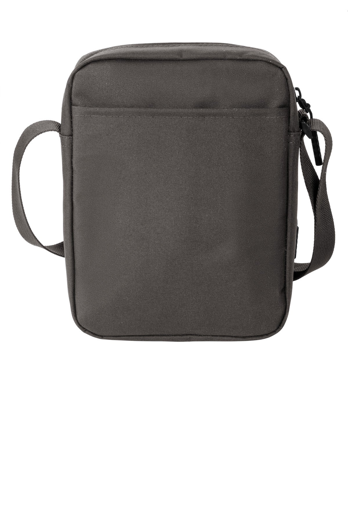 Rear View of DkCharcoal Port Authority Upright Crossbody Bag BG918