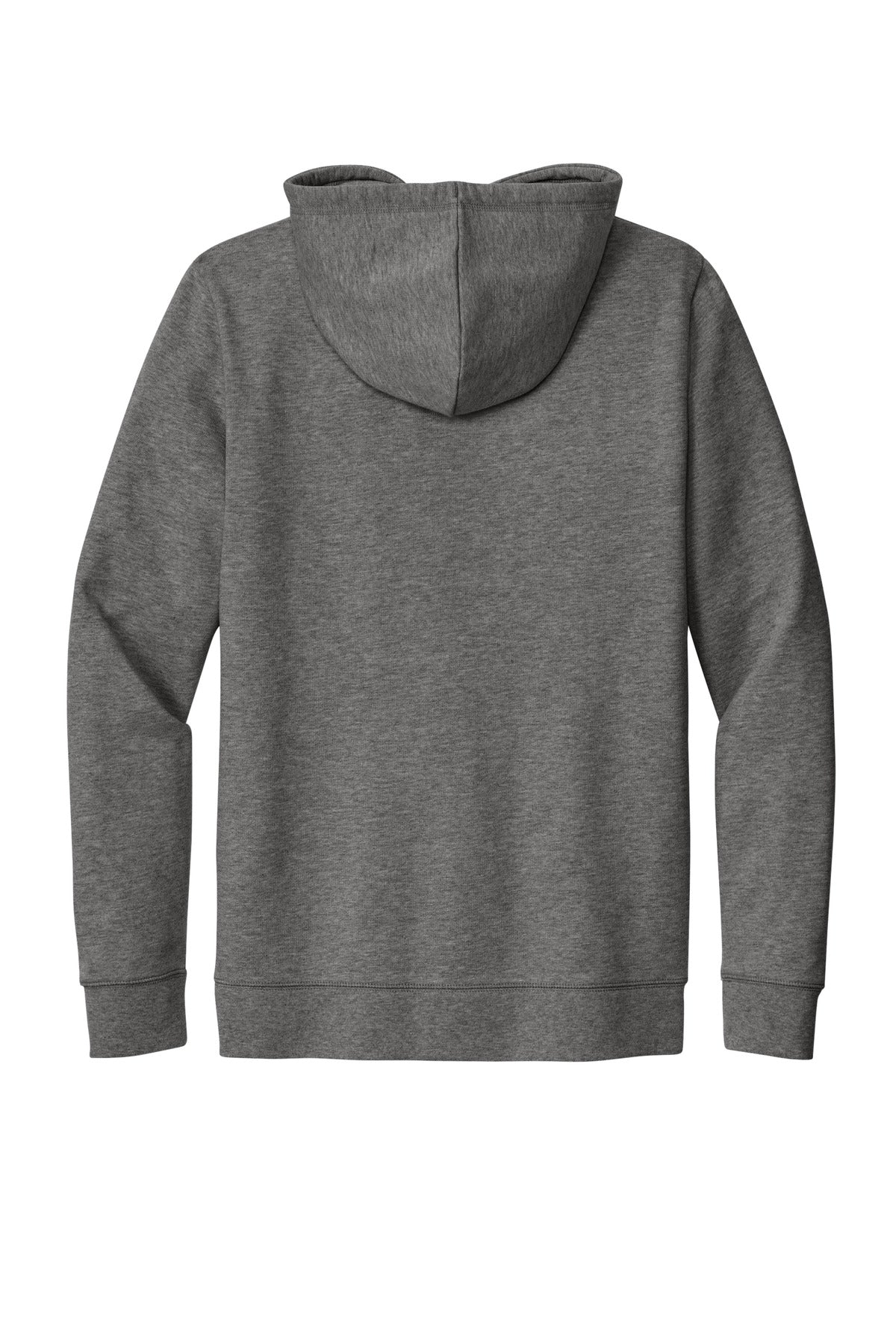 Rear View of DkHtGry New Era Comeback Fleece Pullover Hoodie NEA550