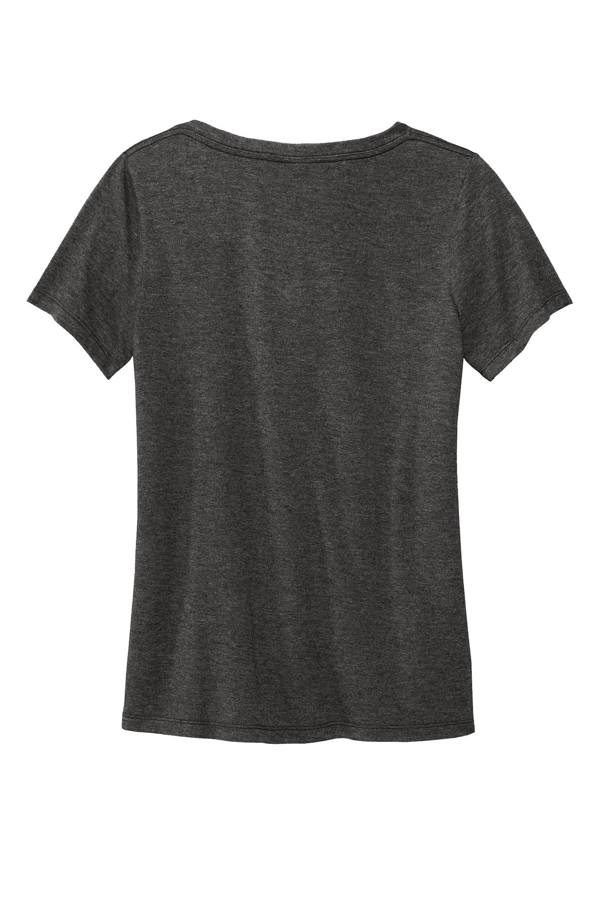 Rear View of DkHtGry Volunteer Knitwear Women's Daily V-Neck Tee LVL45V
