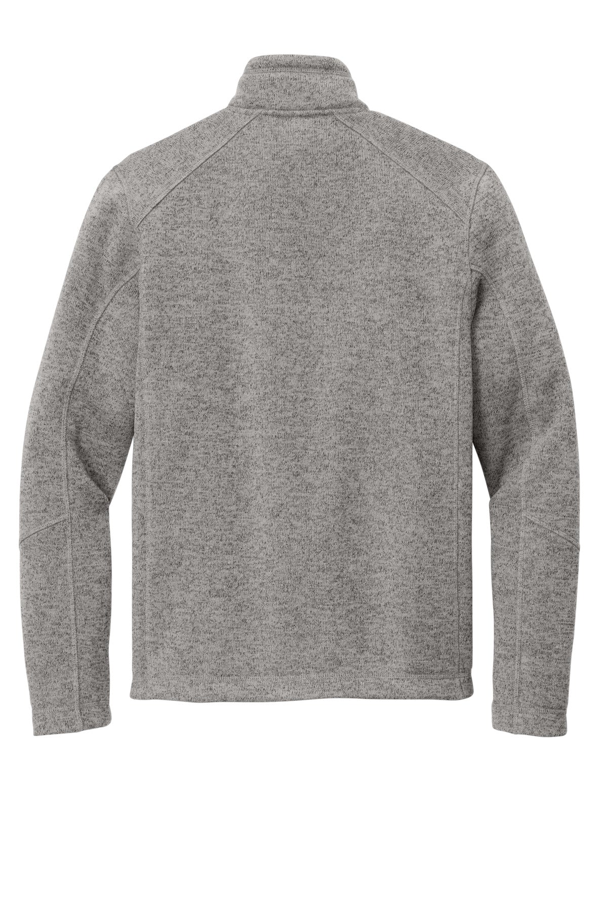 Rear View of DpSmkHthr Port Authority Arc Sweater Fleece 1/4-Zip F426