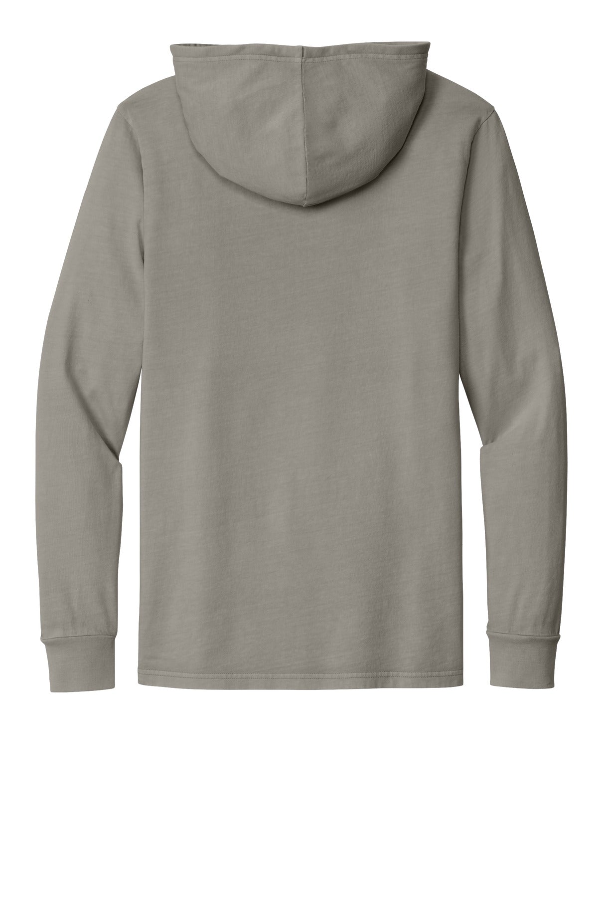 Rear View of DrftwdGrey Allmade Unisex Mineral Dye Organic Cotton Hoodie Tee AL6305