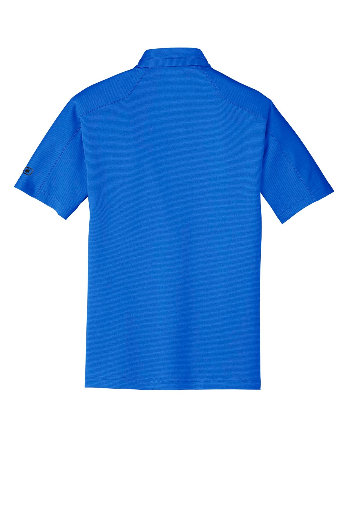 Rear View of Electric Blue OGIO Linear Polo. OG1030