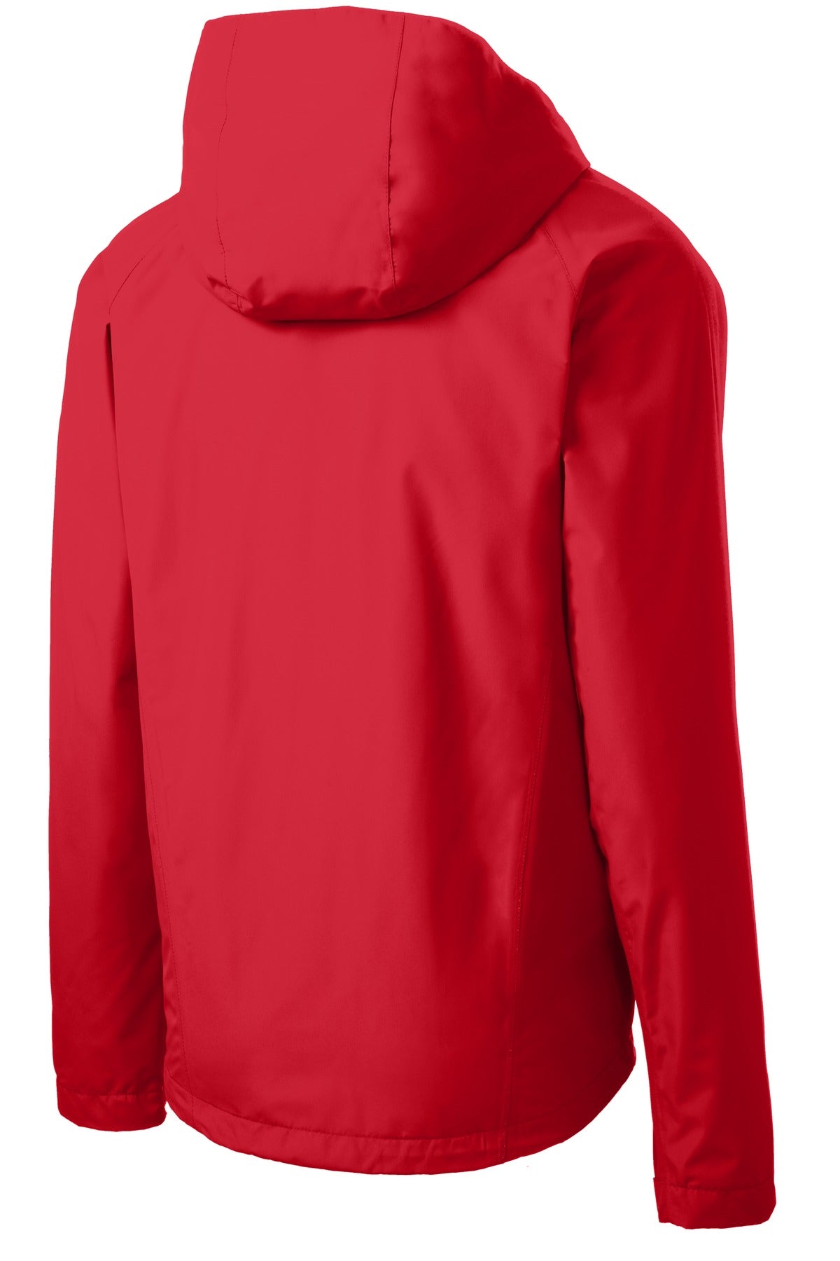 Rear View of Engine Red Port Authority Torrent Waterproof Jacket. J333