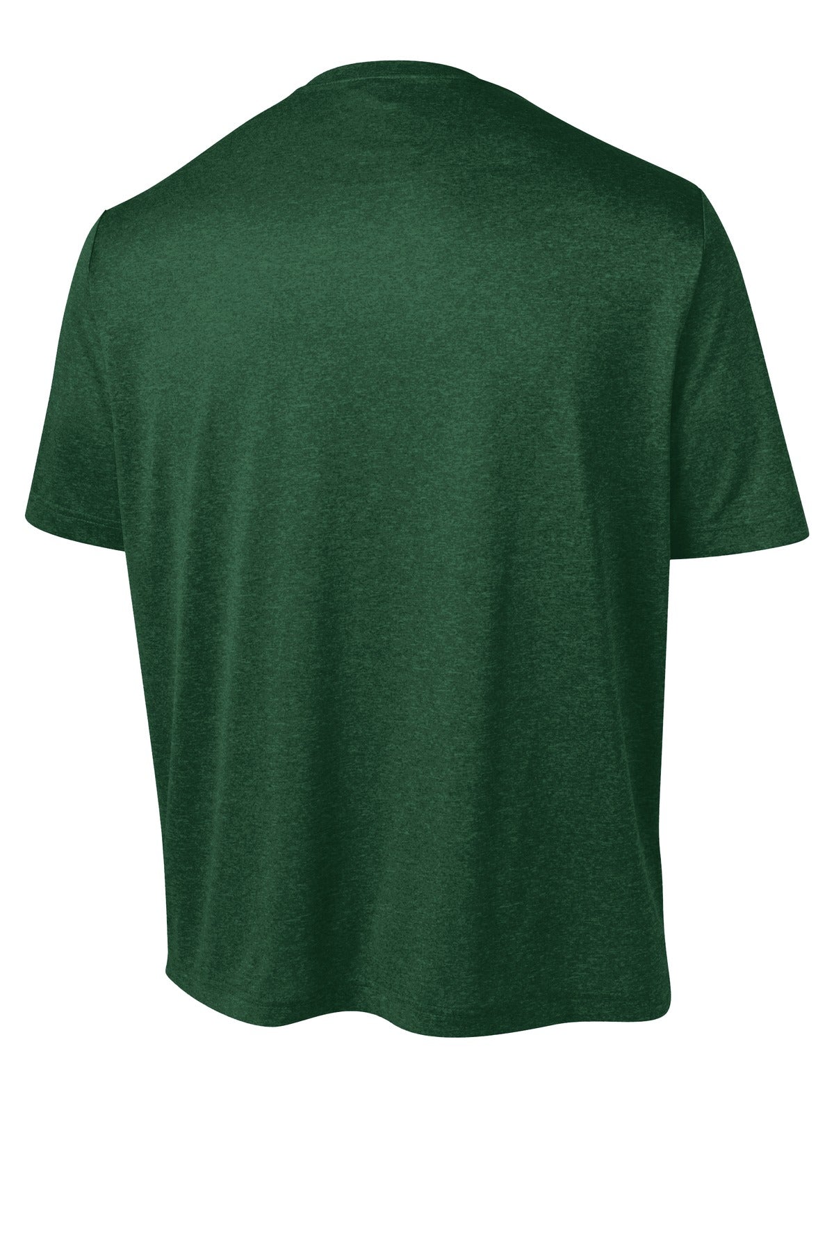 Rear View of For Green Hthr Sport-Tek Tall Heather Contender Tee. TST360