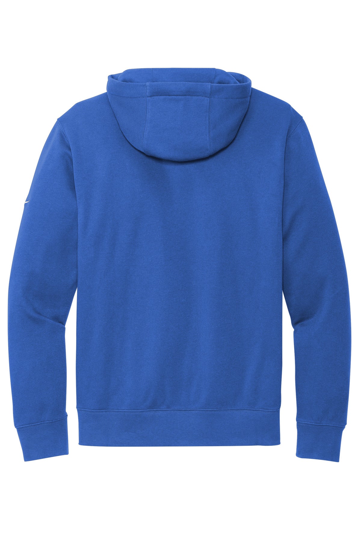 Rear View of GameRoyal Nike Club Fleece Sleeve Swoosh Pullover Hoodie NKDR1499
