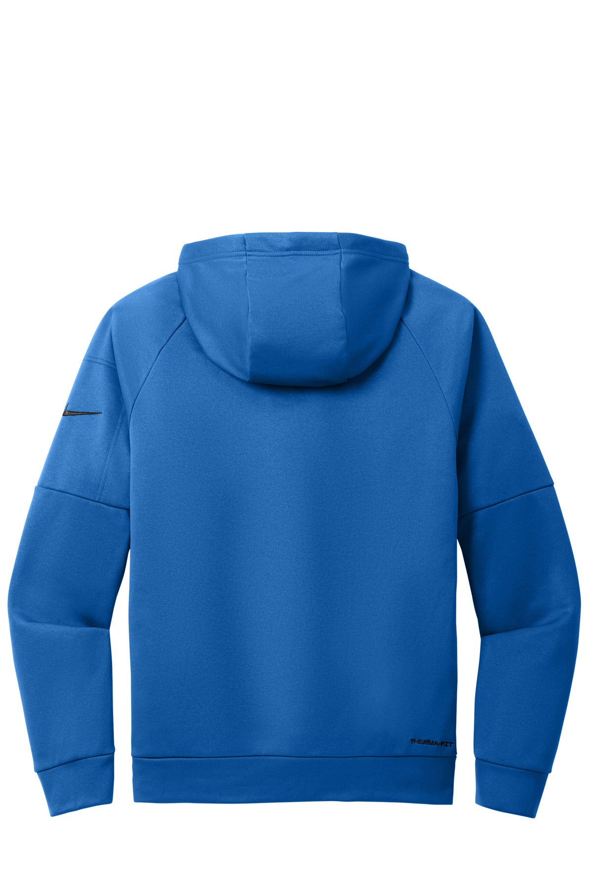 Rear View of GameRoyal Nike Therma-FIT Pocket Full-Zip Fleece Hoodie NKFD9859