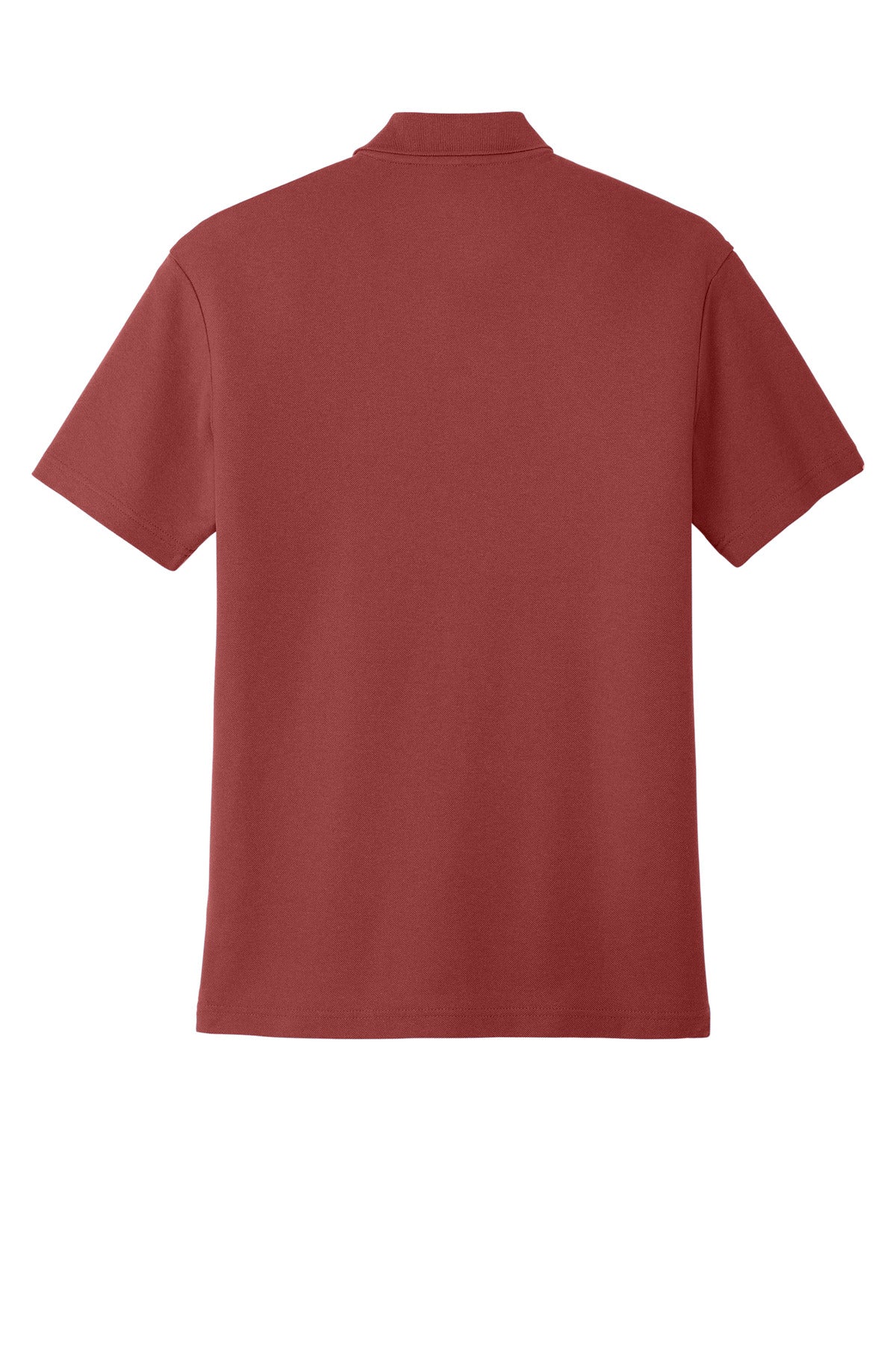 Rear View of Garnet Port Authority C-FREE Cotton Blend Pique Polo K867