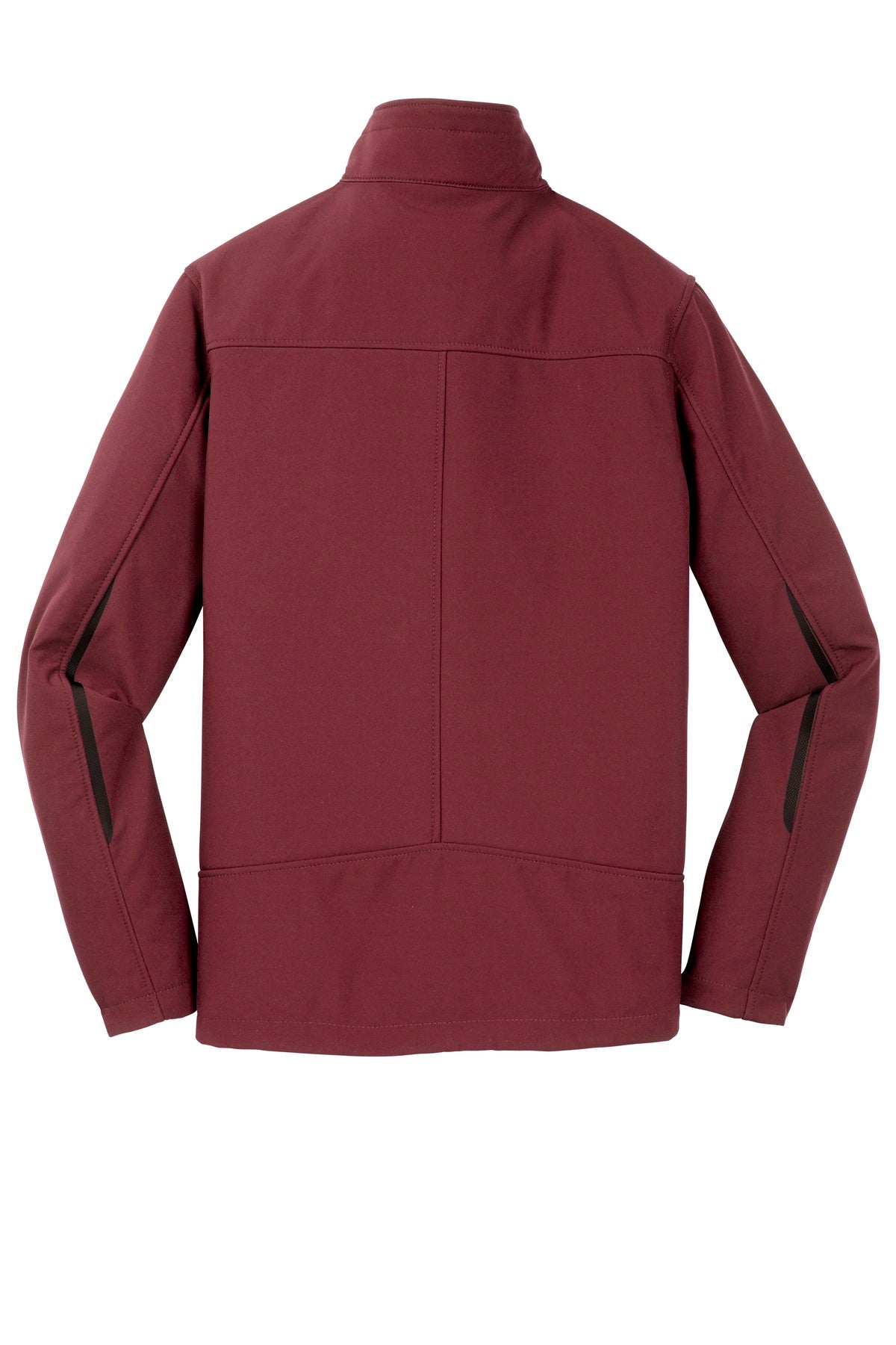 Rear View of Garnet Port Authority Welded Soft Shell Jacket. J324