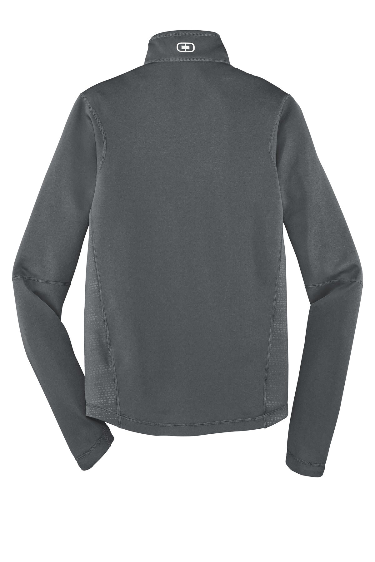 Rear View of Gear Grey OGIO Fulcrum Full-Zip. OE700