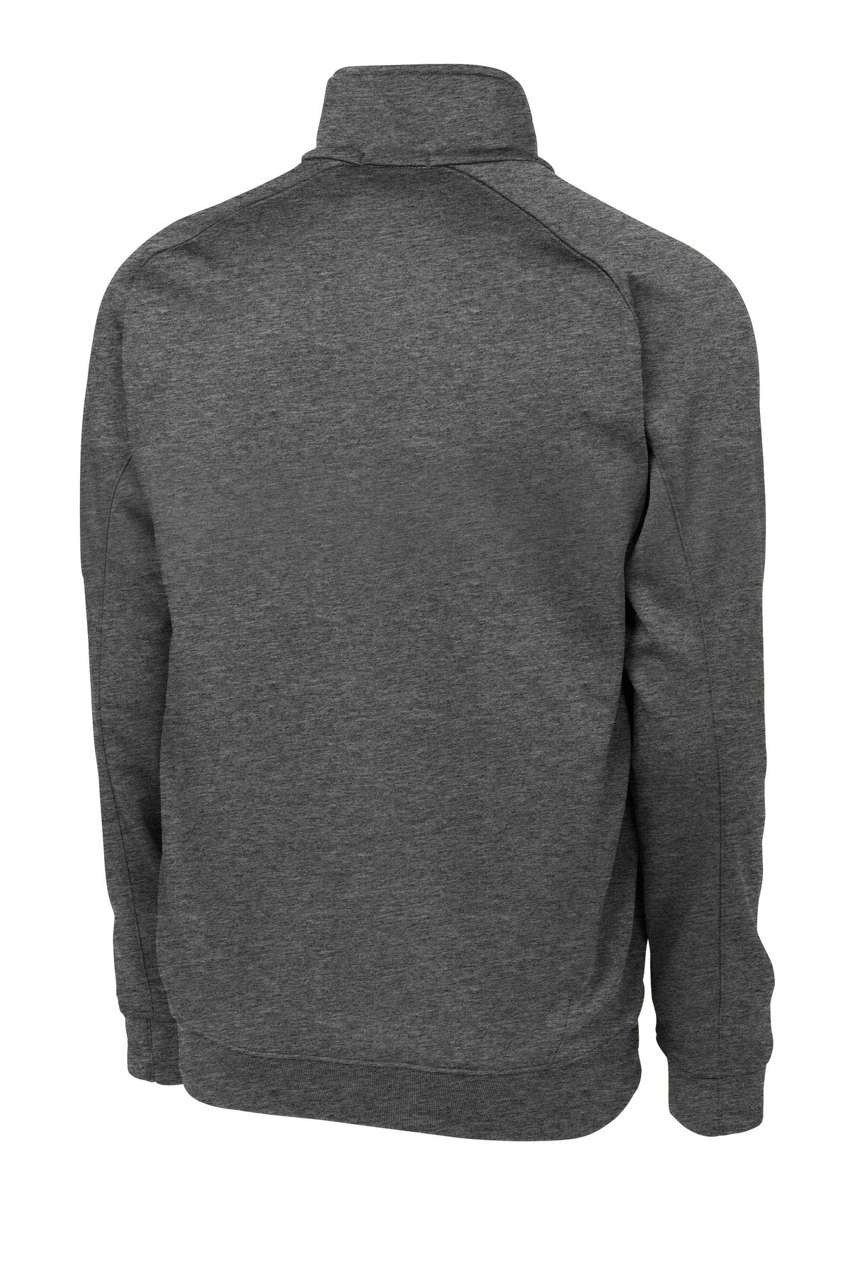 Rear View of Graphite Hthr Sport-Tek Tech Fleece 1/4-Zip Pullover. F247