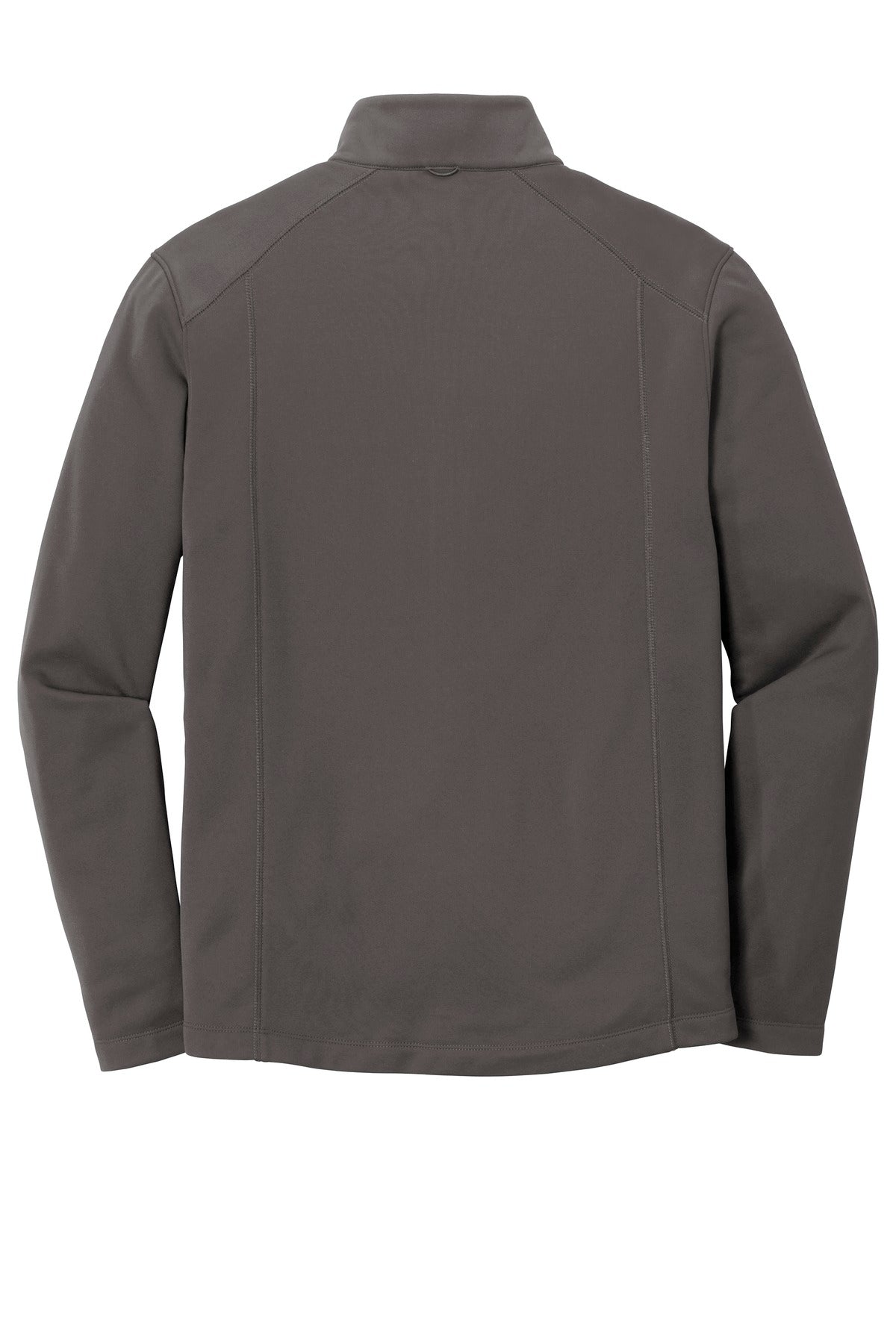 Rear View of Graphite Port Authority Collective Smooth Fleece Jacket. F904