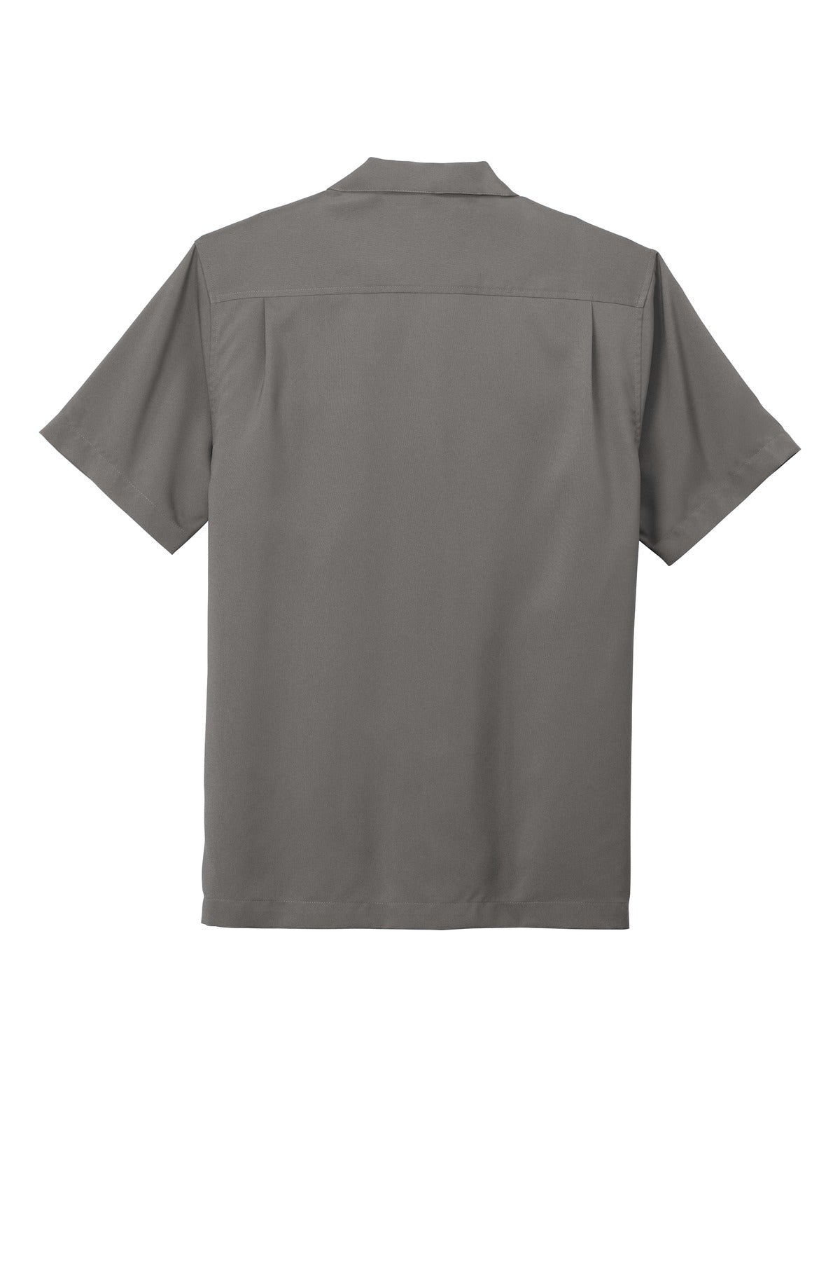 Rear View of Graphite Port Authority Short Sleeve Performance Staff Shirt W400