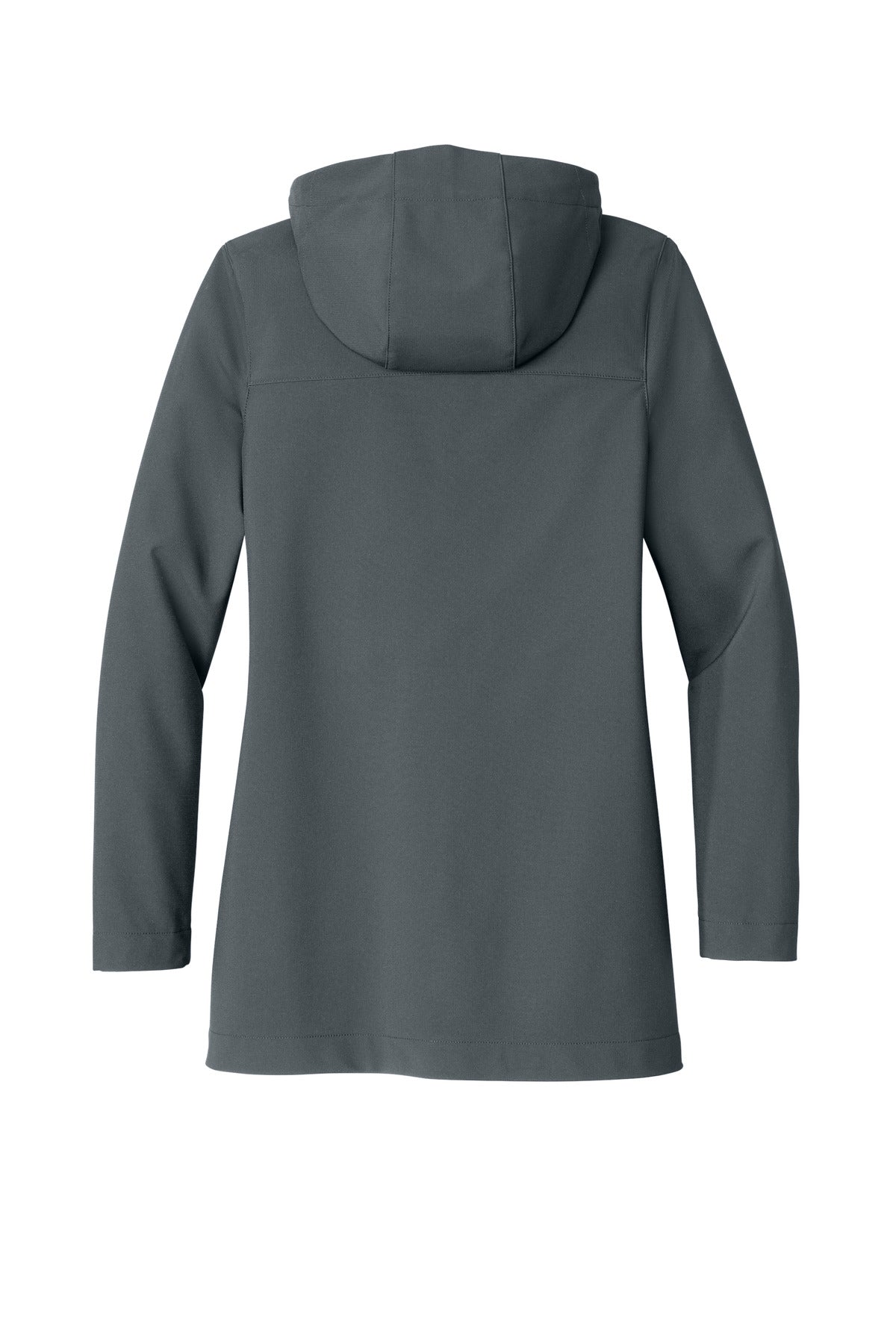 Rear View of Graphite Port Authority Women's Collective Outer Soft Shell Parka L919