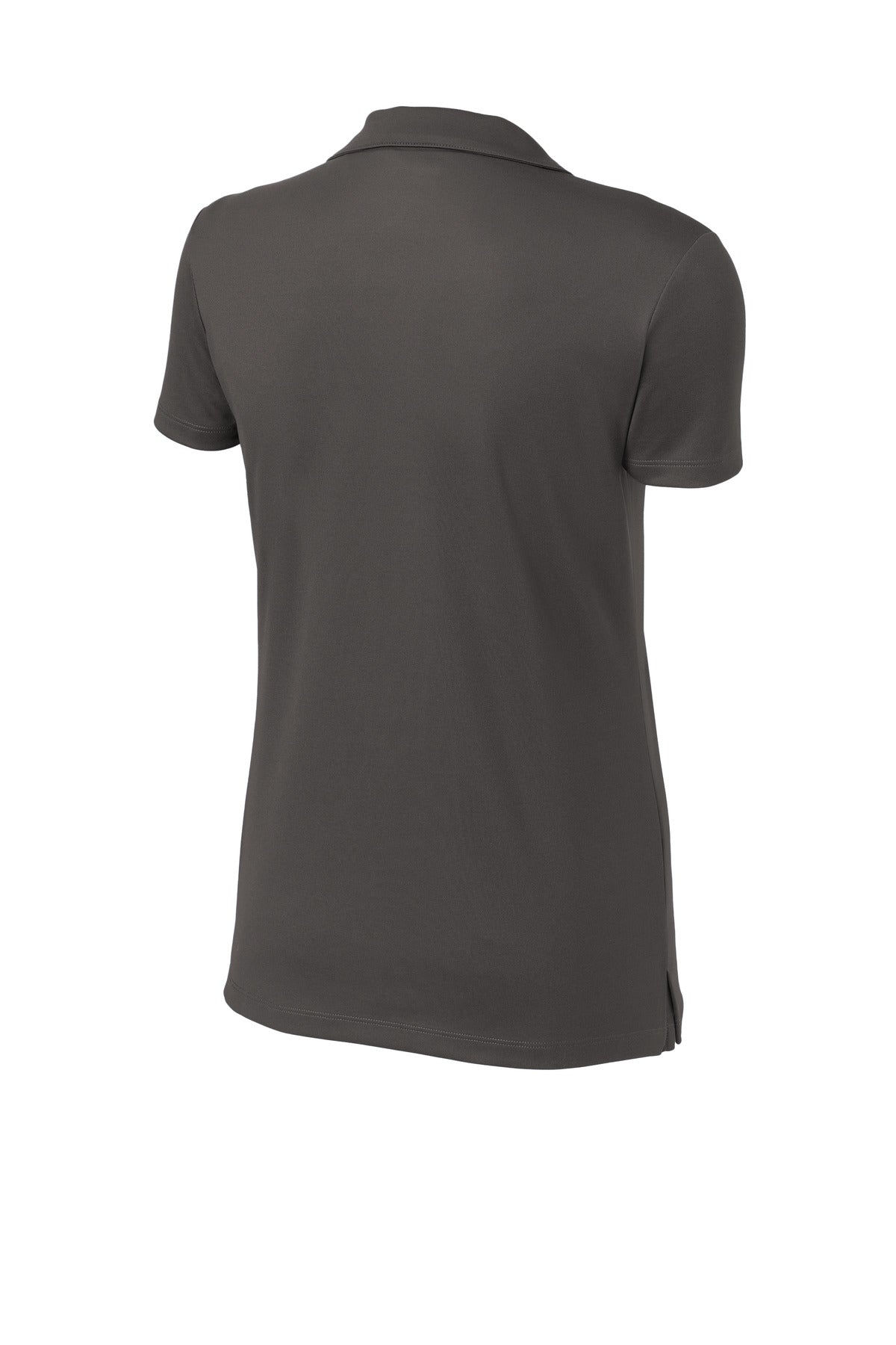Rear View of Graphite Sport-Tek Women's UV Micropique Polo LST740